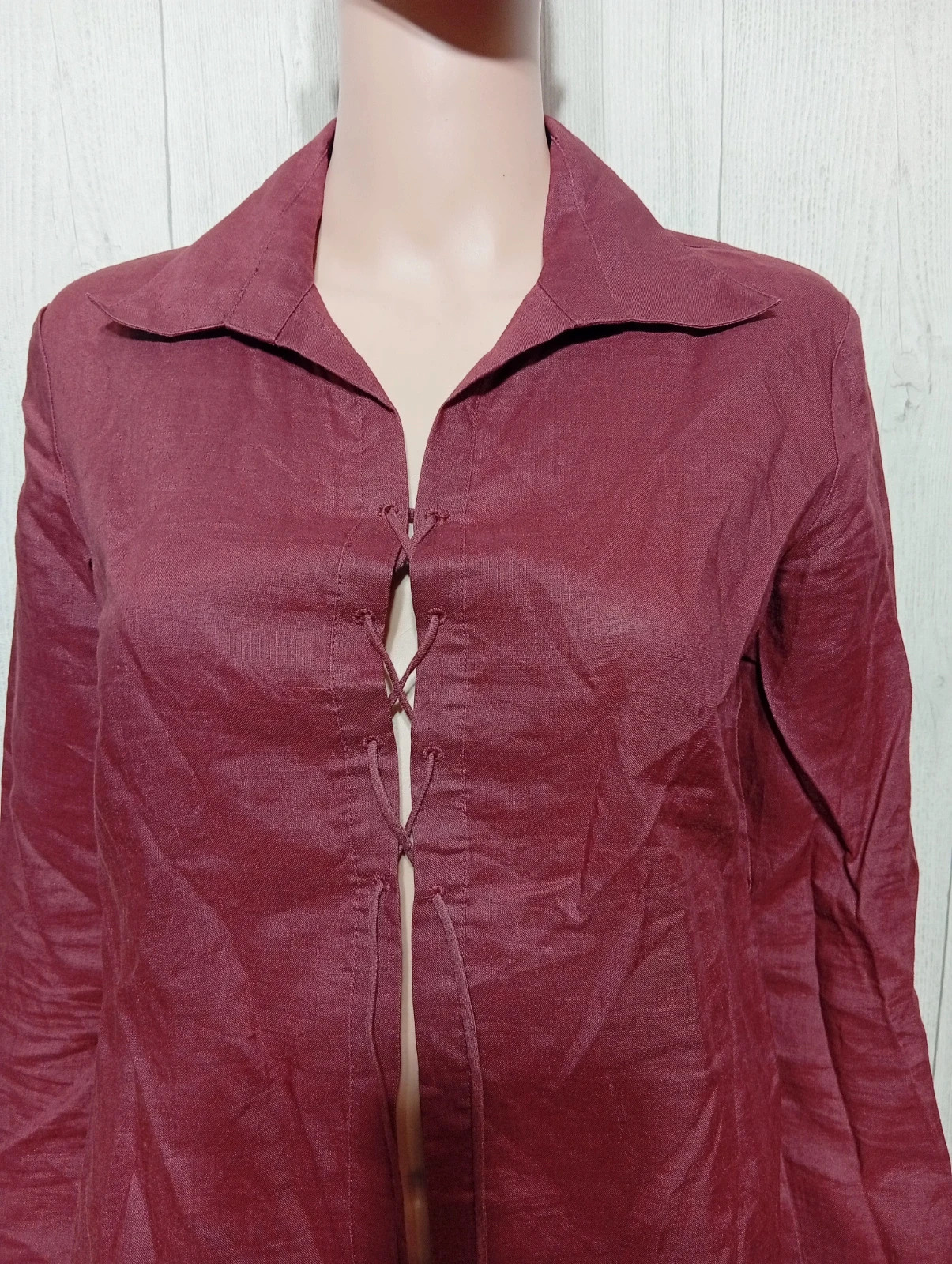 Chemisier femme- Taille M/38 - Naf Naf - couleur bordeau – Naf Naf – taille M / 38 / 10 2