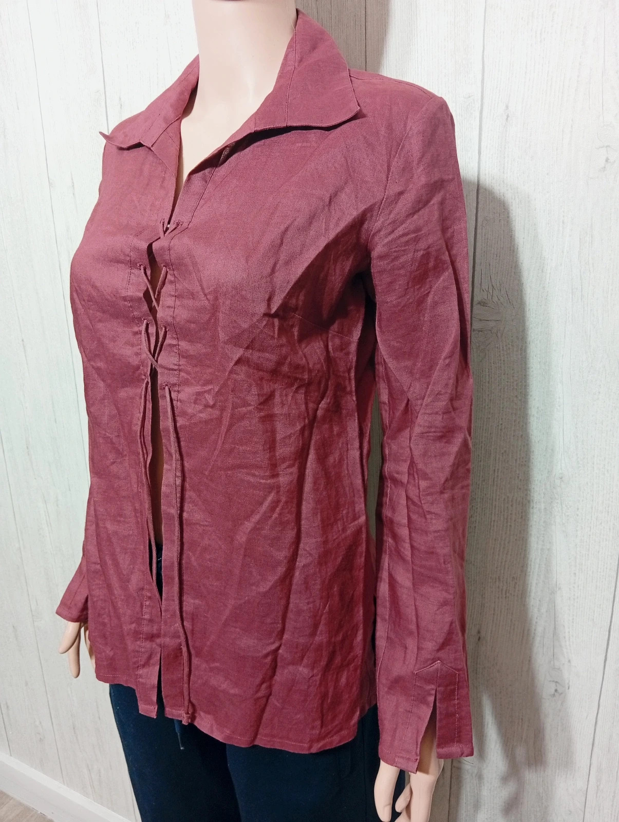 Chemisier femme- Taille M/38 - Naf Naf - couleur bordeau – Naf Naf – taille M / 38 / 10 5