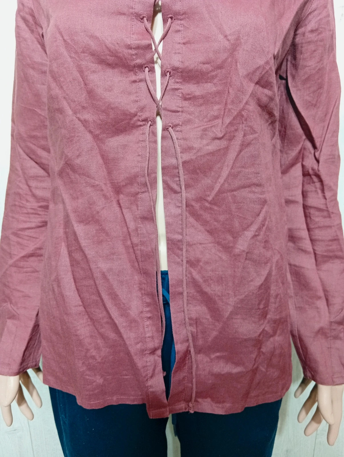 Chemisier femme- Taille M/38 - Naf Naf - couleur bordeau – Naf Naf – taille M / 38 / 10 3