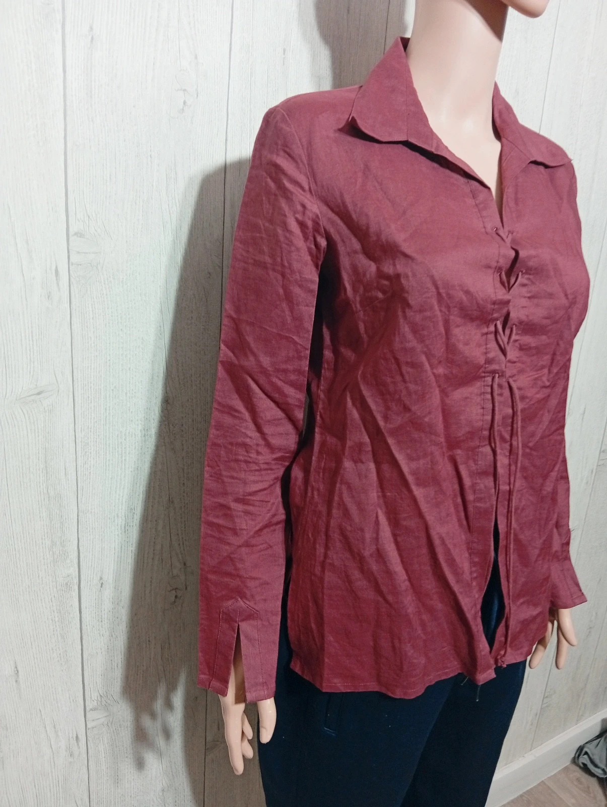 Chemisier femme- Taille M/38 - Naf Naf - couleur bordeau – Naf Naf – taille M / 38 / 10 4