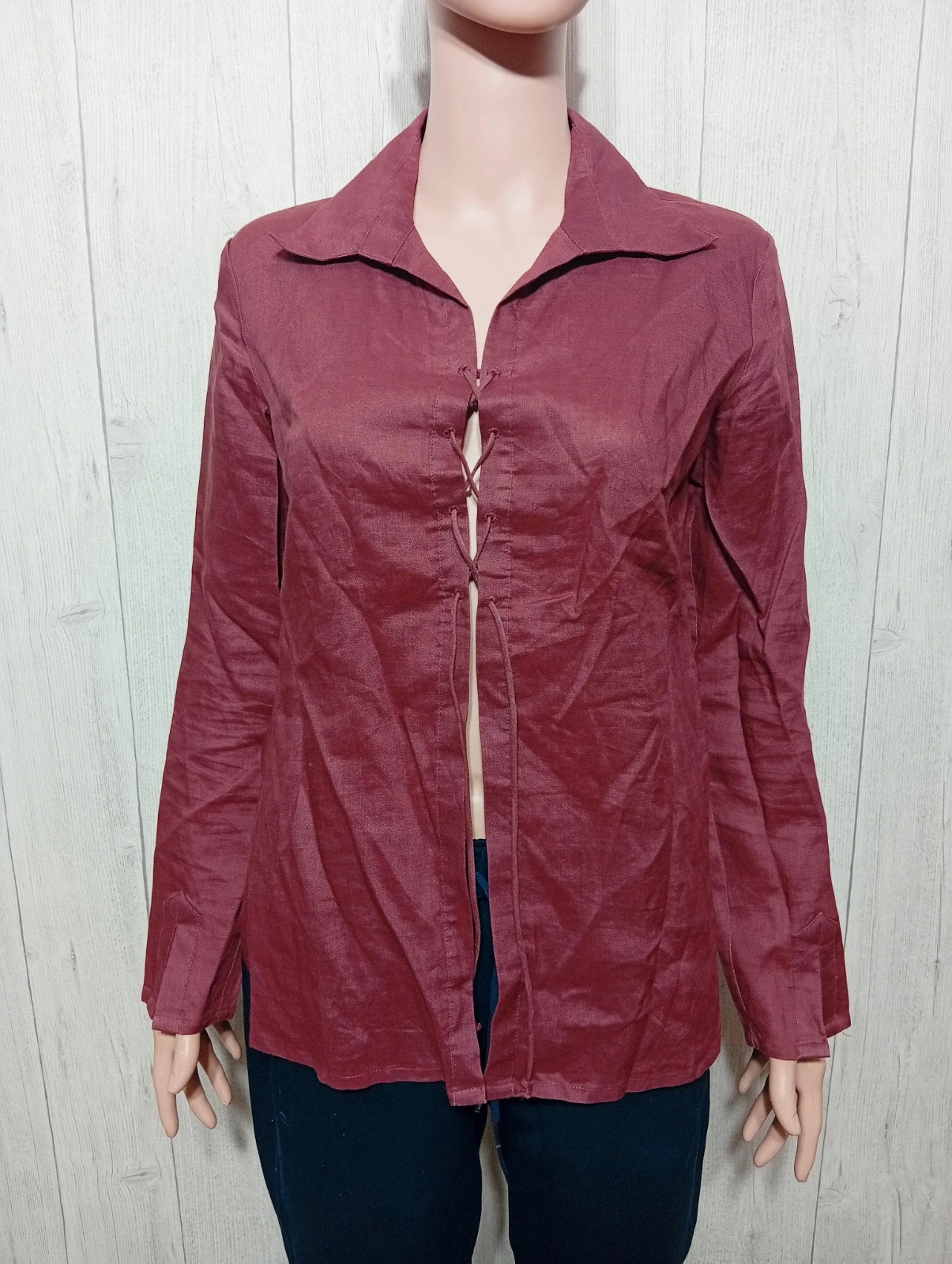 Chemisier femme- Taille M/38 - Naf Naf - couleur bordeau