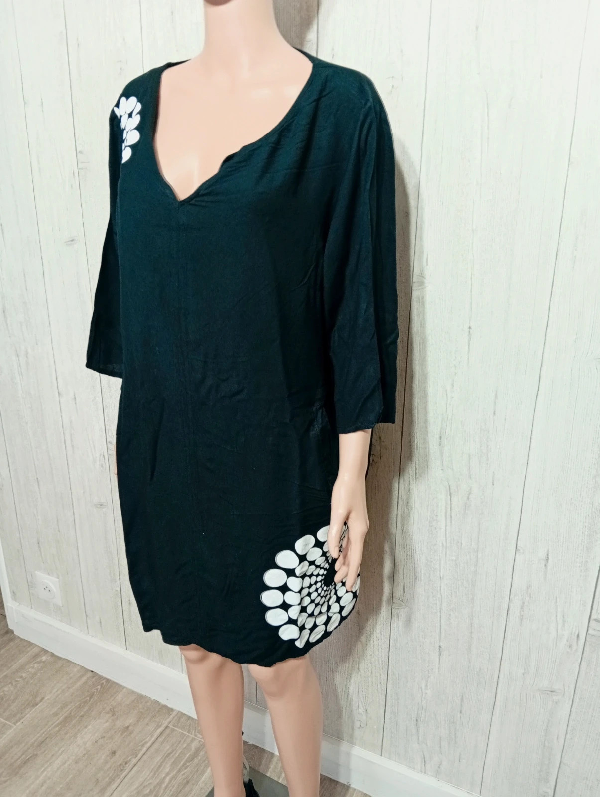 Tunique femme - Taille 50 - Blanche Porte - couleur noir et blanc – Blancheporte – taille 5XL / 50 / 22 5