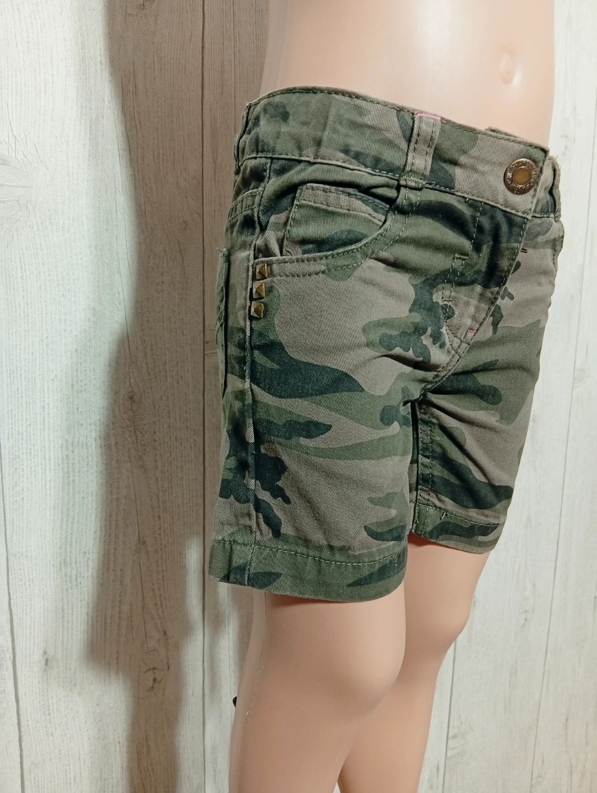 Short fille - taille 2 ans( 89/95 cm)- inextenso-couleur kaki vert – In Extenso – taille 24-36 mois / 92 cm 2