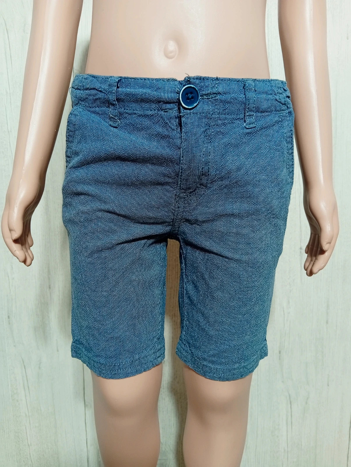 Short garçon- Taille 4 ans (98/104cm) - monoprix- Couleur marine et blanc