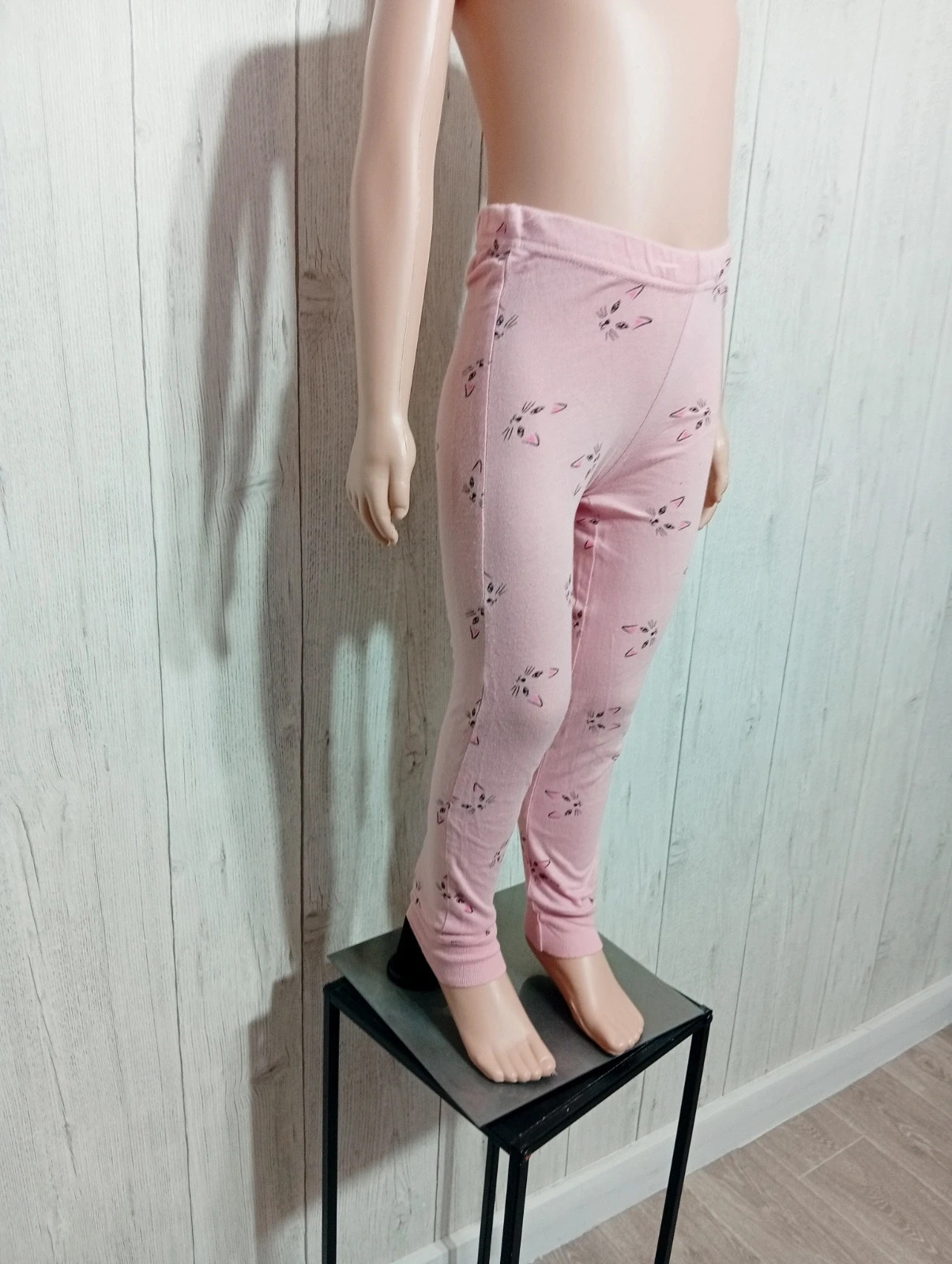 Leggins fille - Taille 3/4 ans ( 98/104 cm) - Zeeman - couleur rose et noir – Zeeman – taille 3 ans / 98 cm 4
