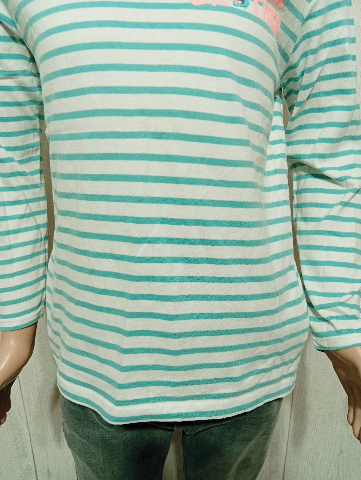 T-shirt manche longue garcon- Taille 8 ans (128 cm) - Tape à loeil- Couleur menthe et blanc – Tape à l'œil – taille 8 ans / 128 cm 3