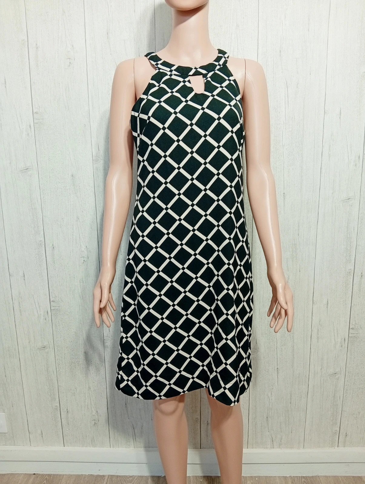 Robe femme - Taille M/38-Almatrichi-couleur noir et creme