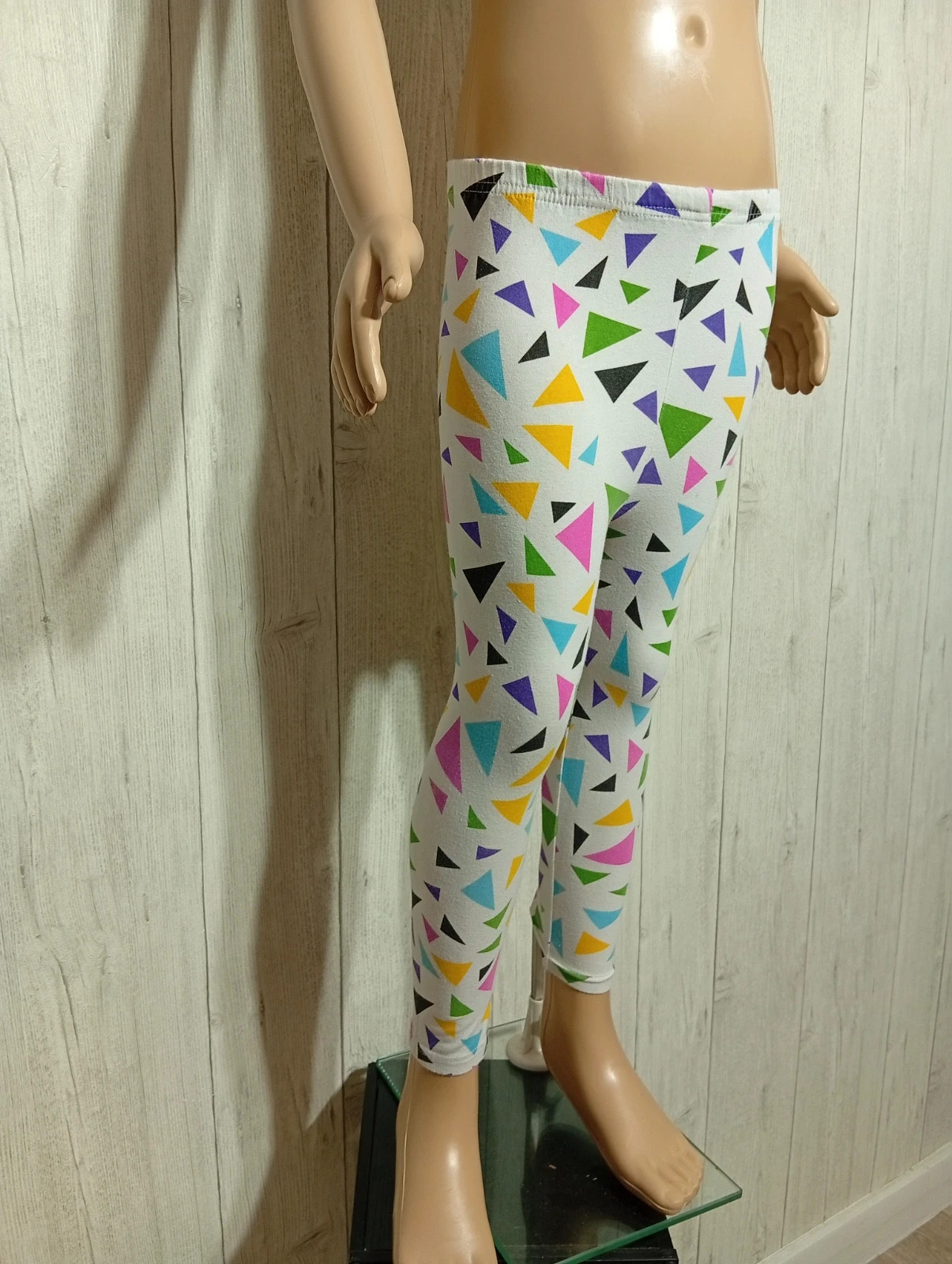 Leggins fille - Taille 9 ans ( 130 cm) - couleur blanc et multicolore – taille 9 ans / 134 cm 4