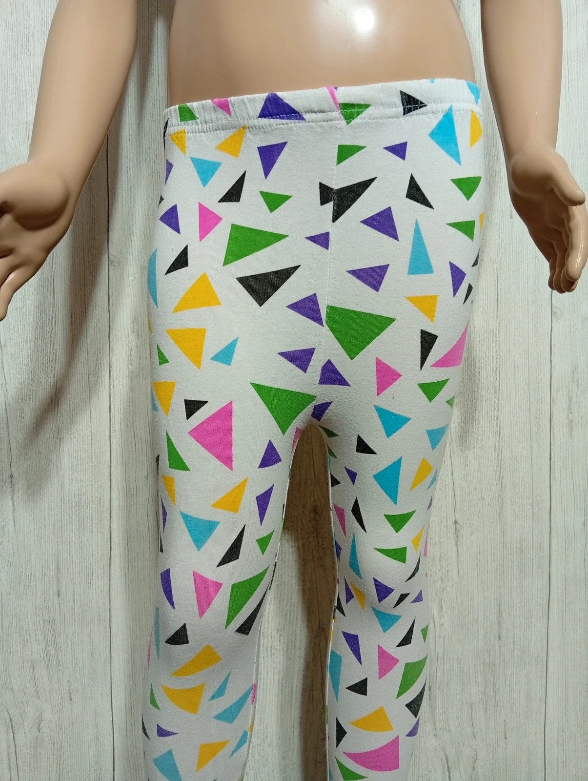 Leggins fille - Taille 9 ans ( 130 cm) - couleur blanc et multicolore – taille 9 ans / 134 cm 2
