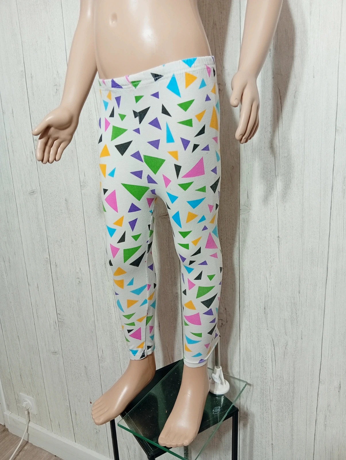 Leggins fille - Taille 9 ans ( 130 cm) - couleur blanc et multicolore – taille 9 ans / 134 cm 5