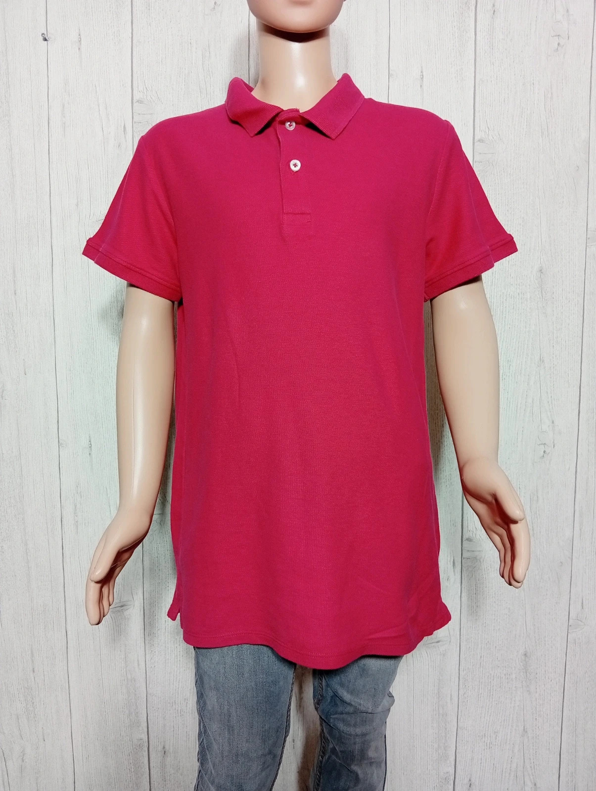 Polo manche courte garcon - Taille 13/14 ans - Tex - couleur rouge