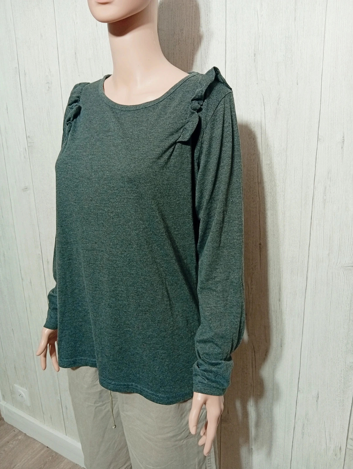 Blouse manche longue femme- Taille 46-Zeeman-couleur gris – Zeeman – taille XXXL / 46 / 18 5