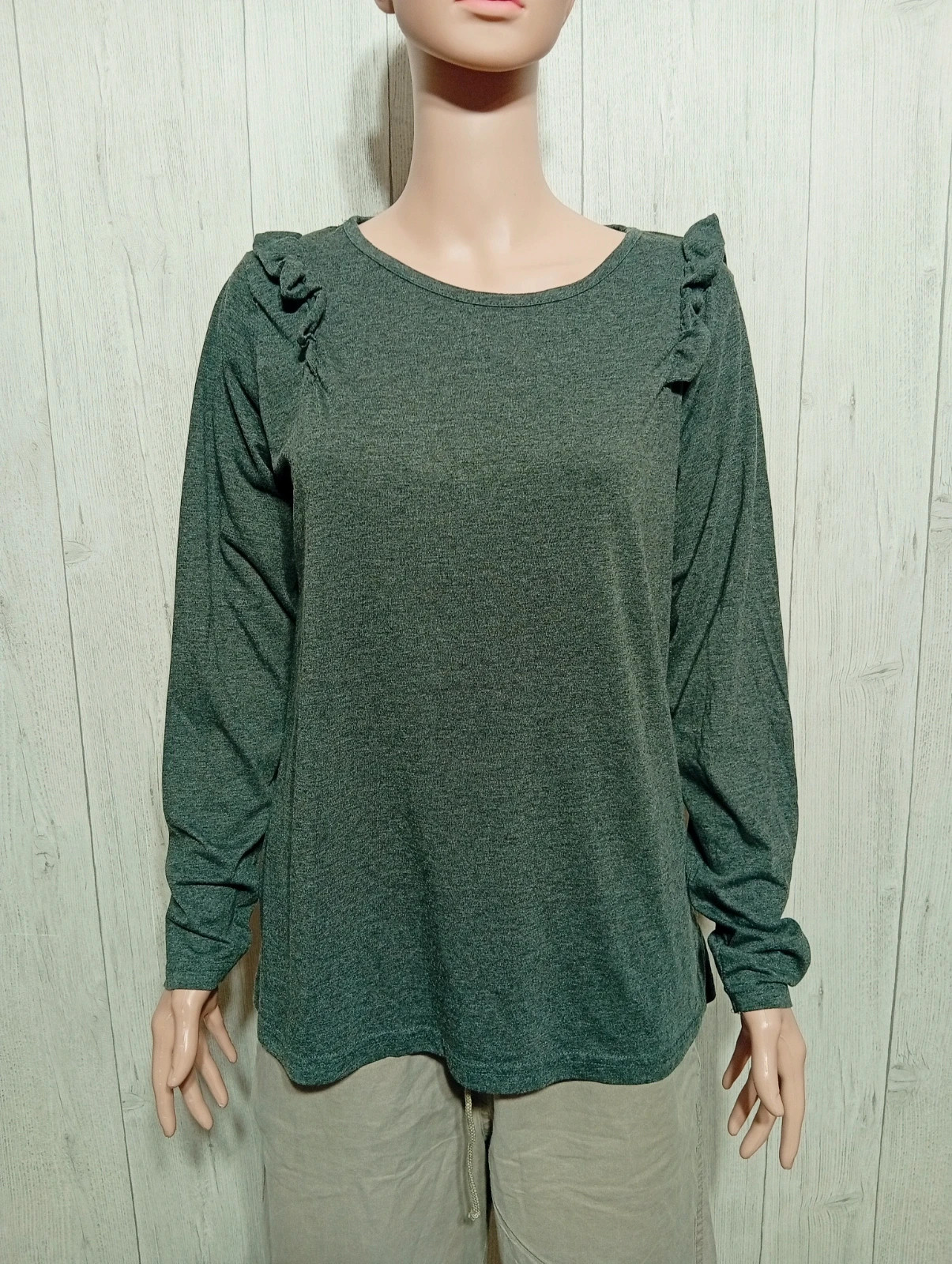 Blouse manche longue femme- Taille 46-Zeeman-couleur gris