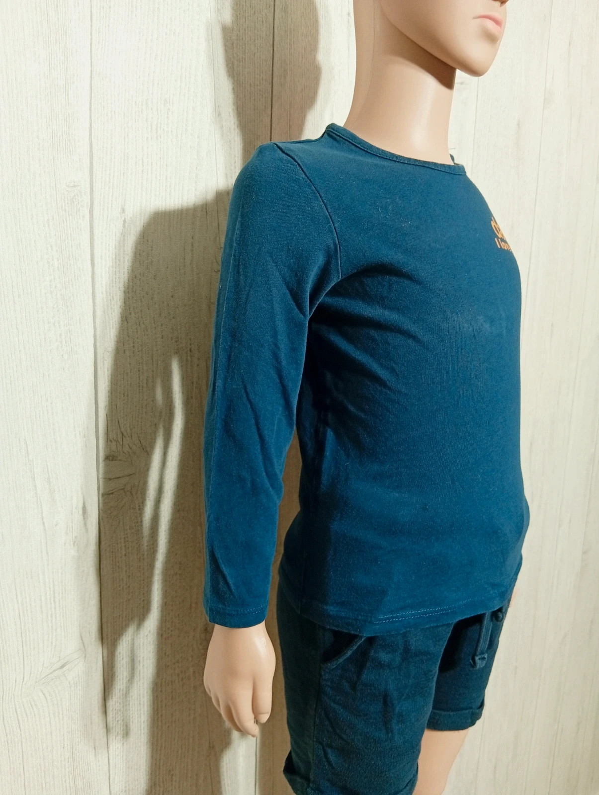T-shirt garcon - Taille 3 ans ( 94 cm) - Kiabi - couleur marine et moutarde – Kiabi – taille 3 ans / 98 cm 4