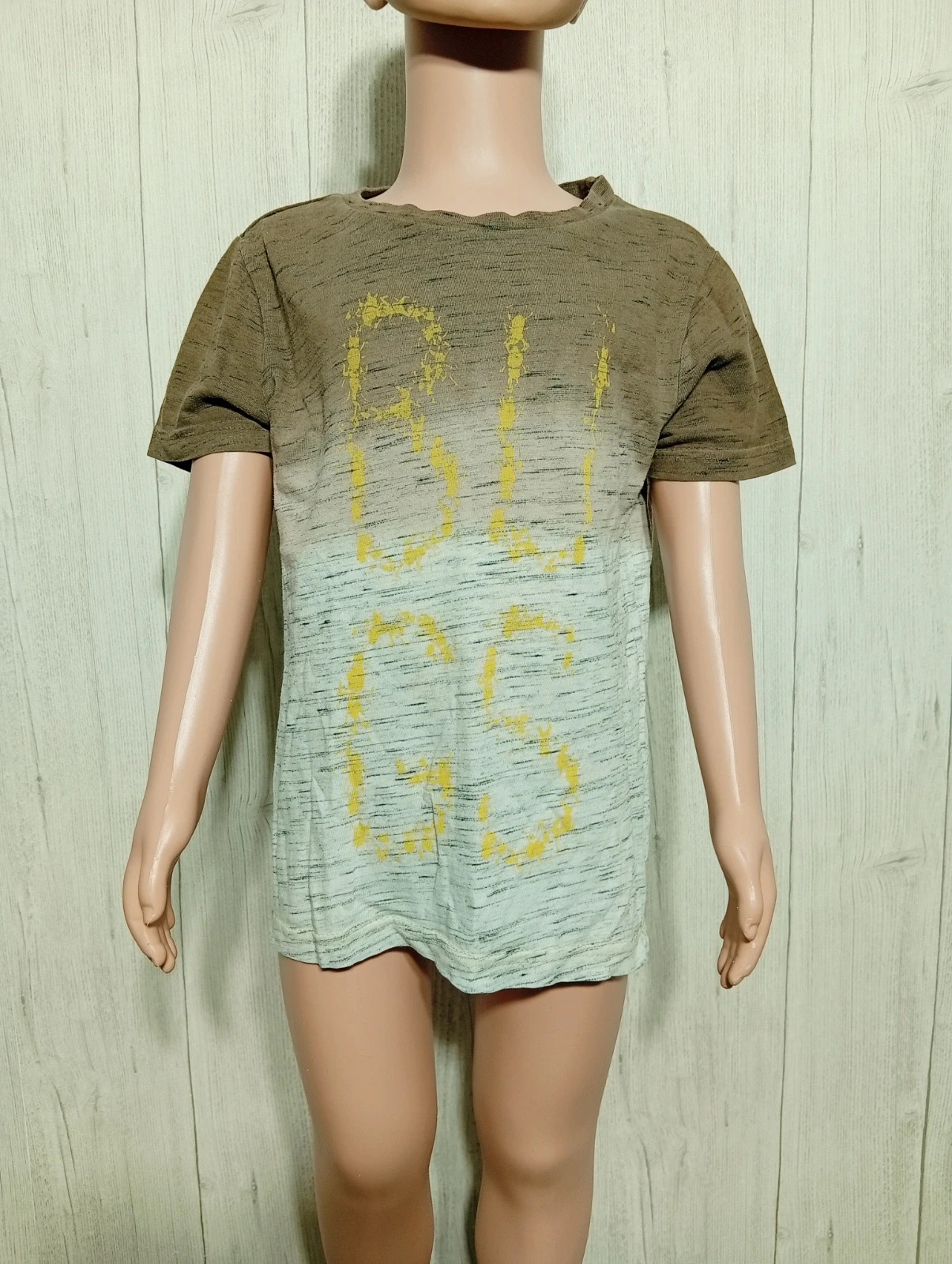 T-shirt garcon - Taille 6 ans ( 114/129 cm) - Kiabi - couleur gris marron et vert – Kiabi – taille 6 ans / 116 cm