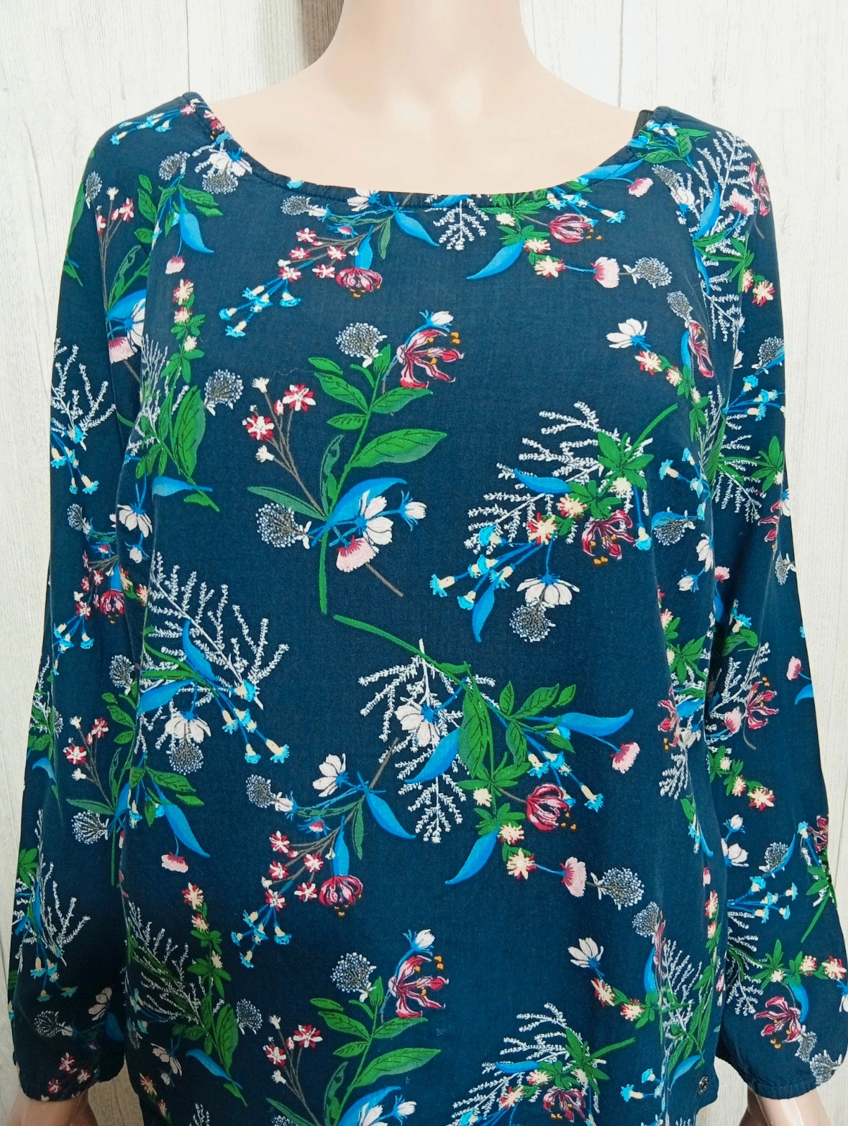 Blouse manche longue femme - Taille S/36 - CECIL - couleur marine multicolore – Cecil – taille S / 36 / 8 2