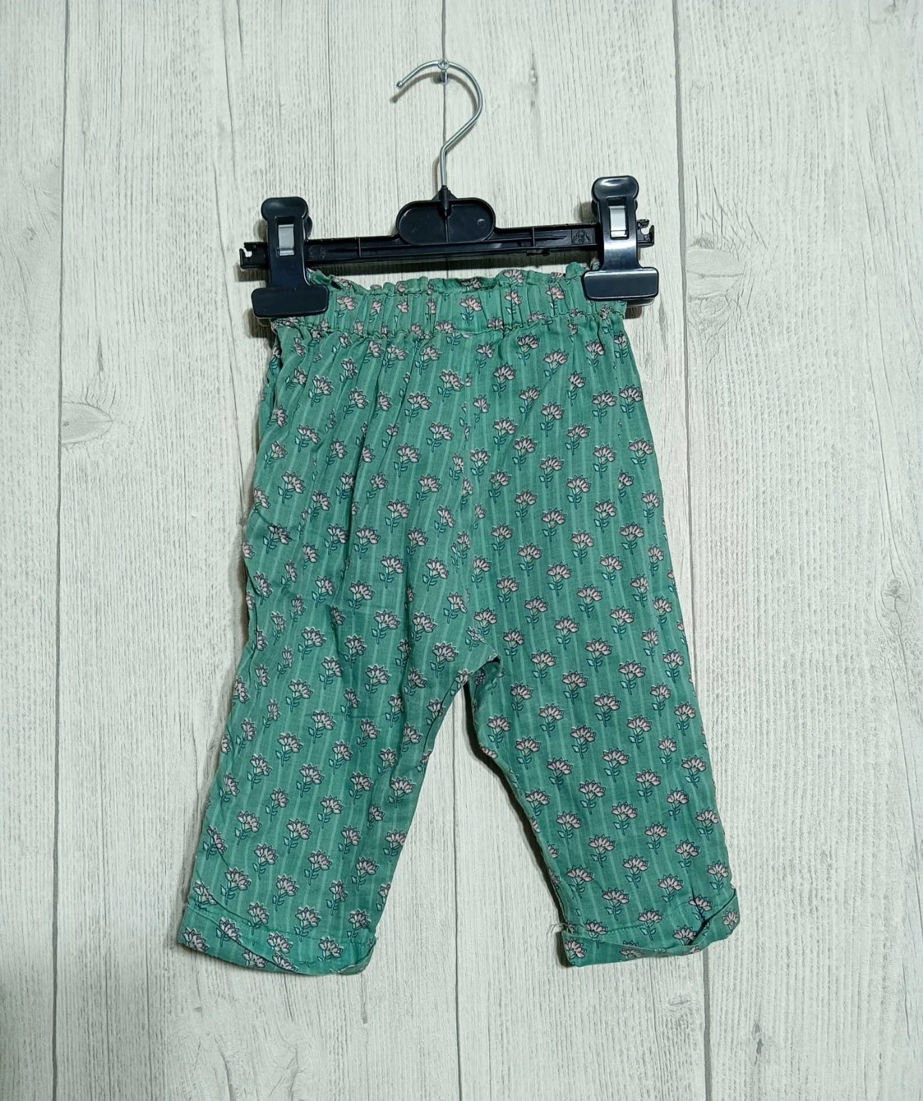 Sarouel fille - Taille 9 mois ( 71 cm) - Tape à loeil - couleur vert et rose – Tape à l'œil – taille 9-12 mois / 74 cm 4
