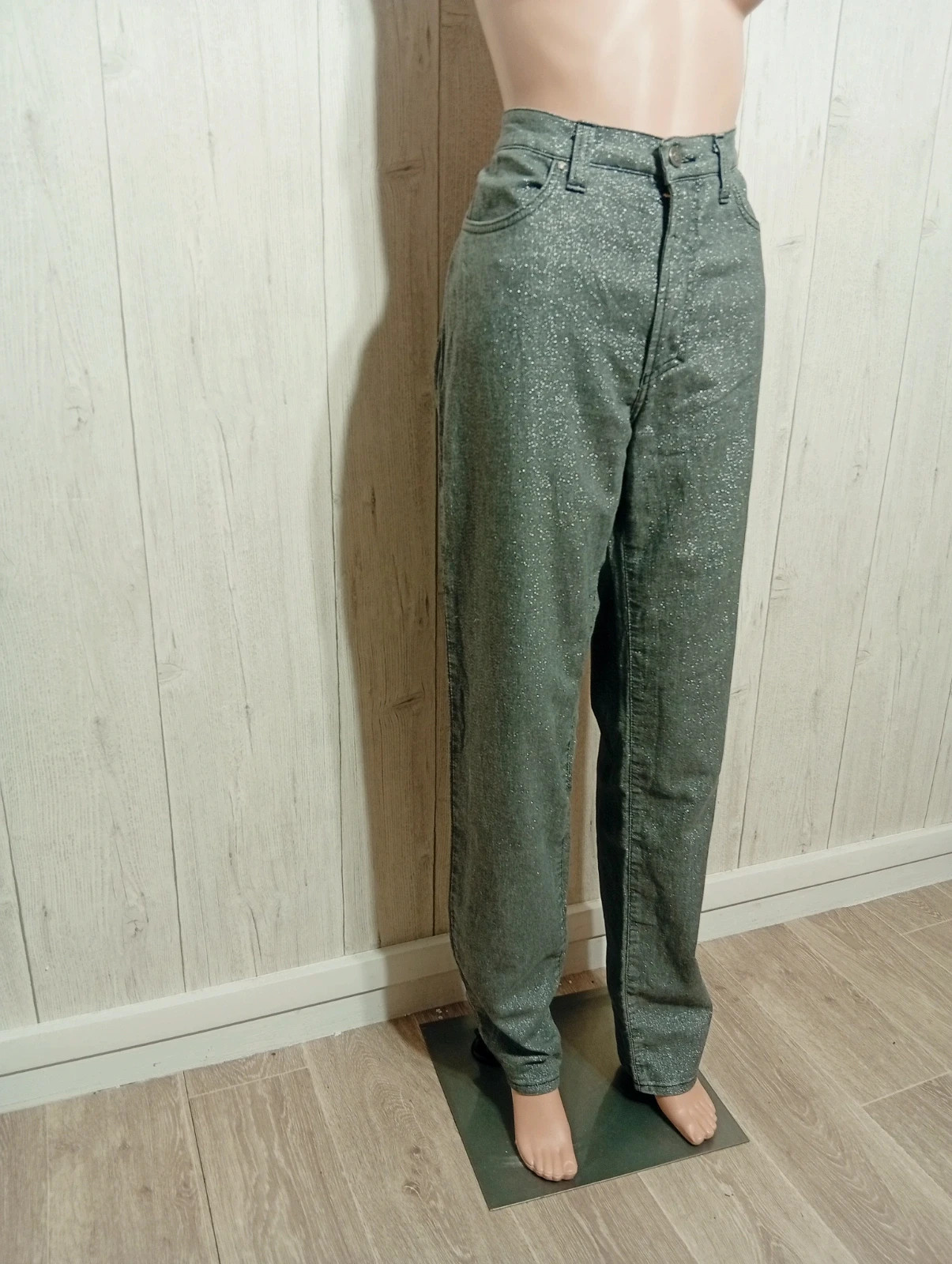 Pantalon femme - taille XL/42- Versace Jeans Couture- couleur gris argente- neuf – Versace Jeans Couture – taille XL / 42 / 14 4