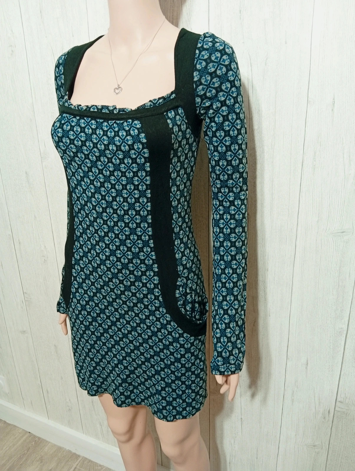 Robe femme - Taille M/38 - bershka - couleur marine et gris – Bershka – taille M / 38 / 10 5