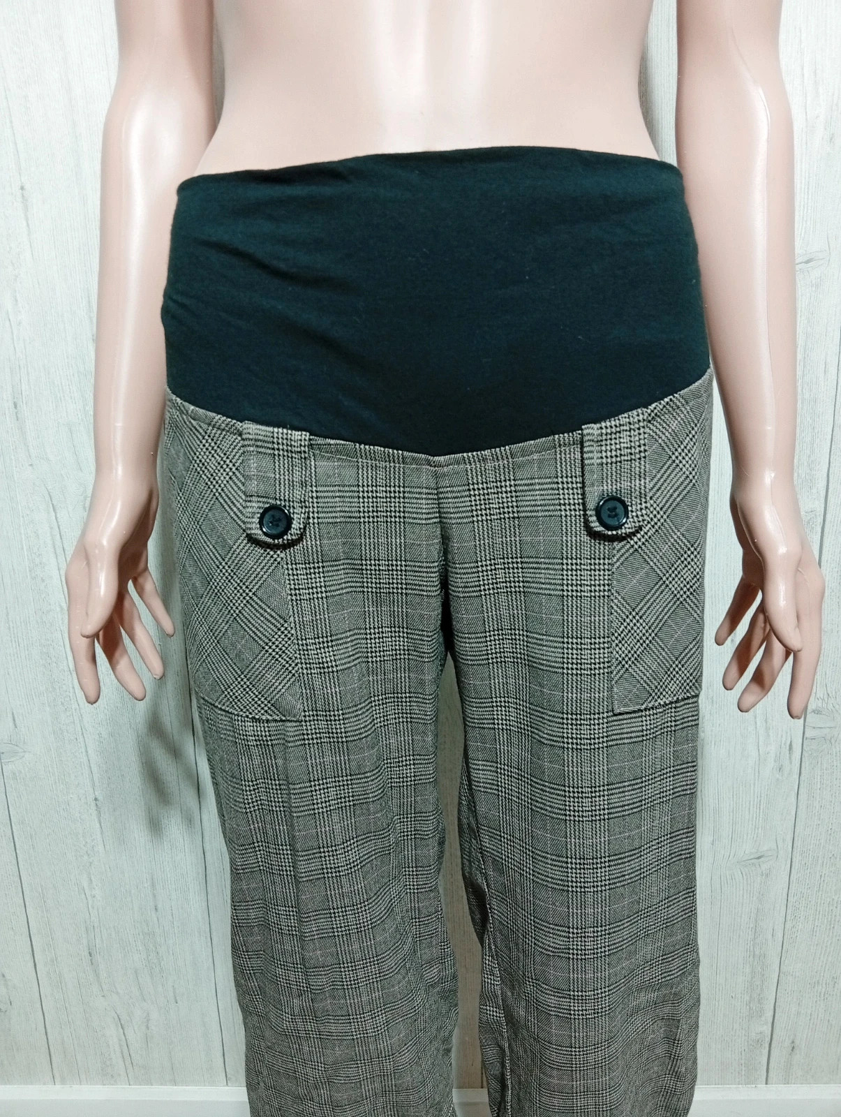 Pantacourt femme - Taille S/36 - Ligne maternité- Couleur marron et noir – Ligne Maternité – taille S / 36 / 8 2