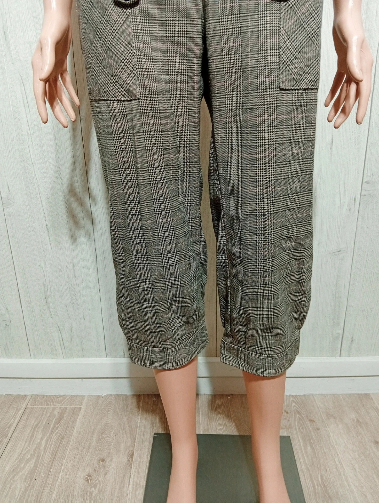 Pantacourt femme - Taille S/36 - Ligne maternité- Couleur marron et noir – Ligne Maternité – taille S / 36 / 8 3