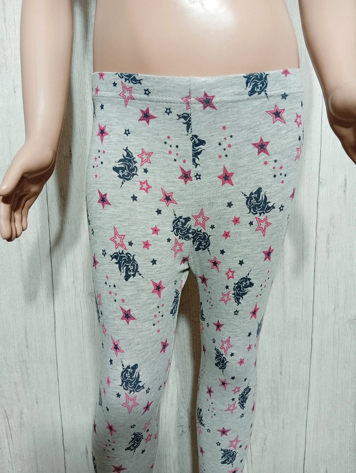 Leggins fille - Taille 8 ans ( 125/131 cm ) -inextenso - couleur gris marine et fushia – In Extenso – taille 8 ans / 128 cm 2