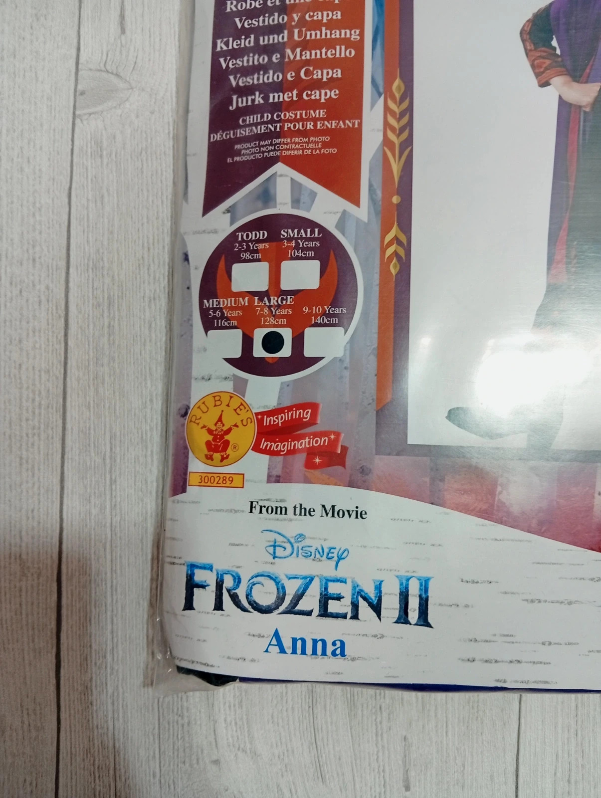 Déguisement fille -Anna de la reine des neiges -taille 7/8 ans ( 128 cm) Frozen - – Frozen – taille 8 ans / 128 cm 4