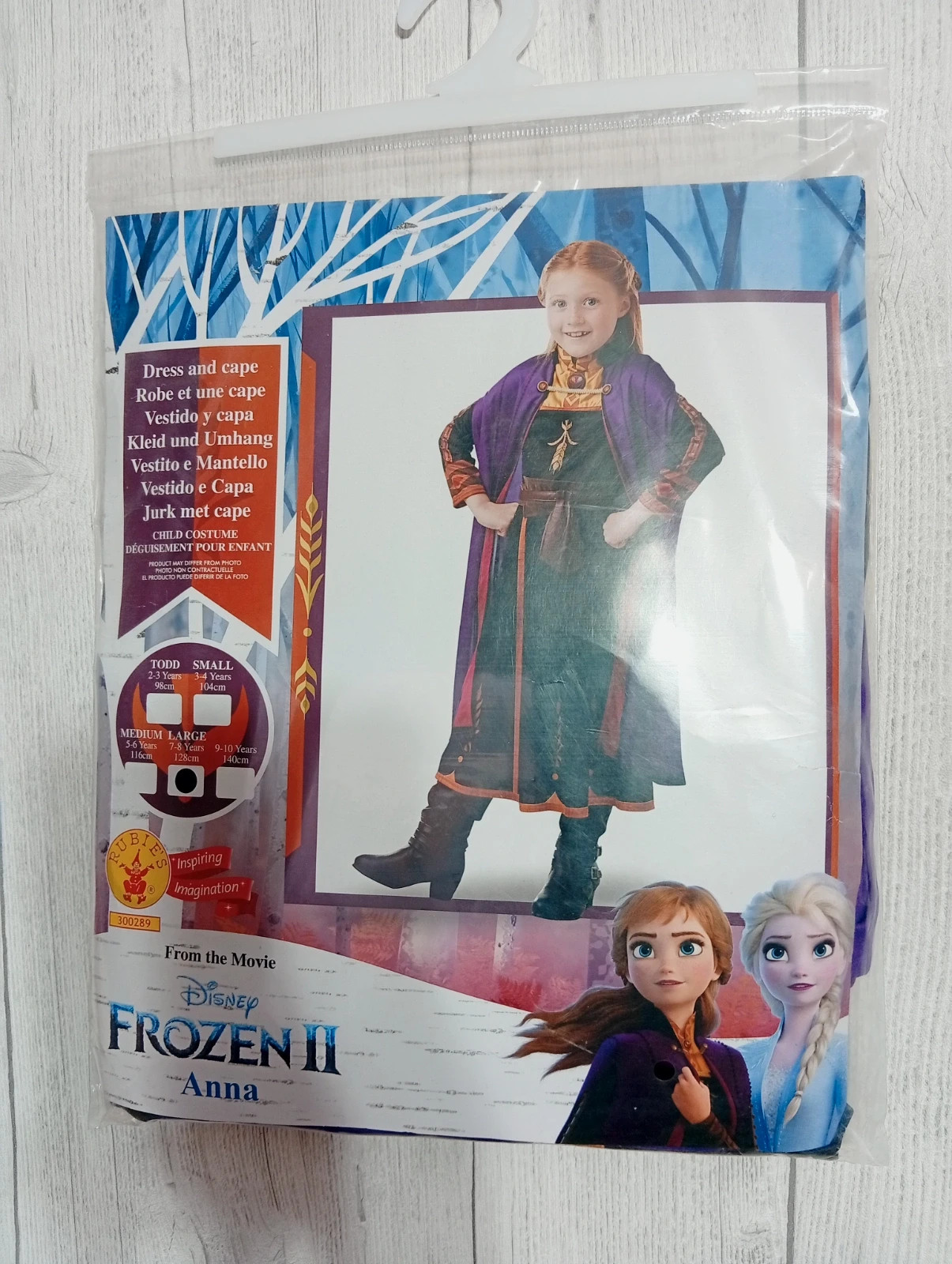 Déguisement fille -Anna de la reine des neiges -taille 7/8 ans ( 128 cm) Frozen -