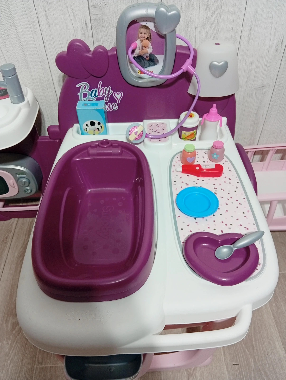 Nurserie fille - Baby Nurse - Couleur violet et gris – Baby Nurse – taille 3 ans / 98 cm 4