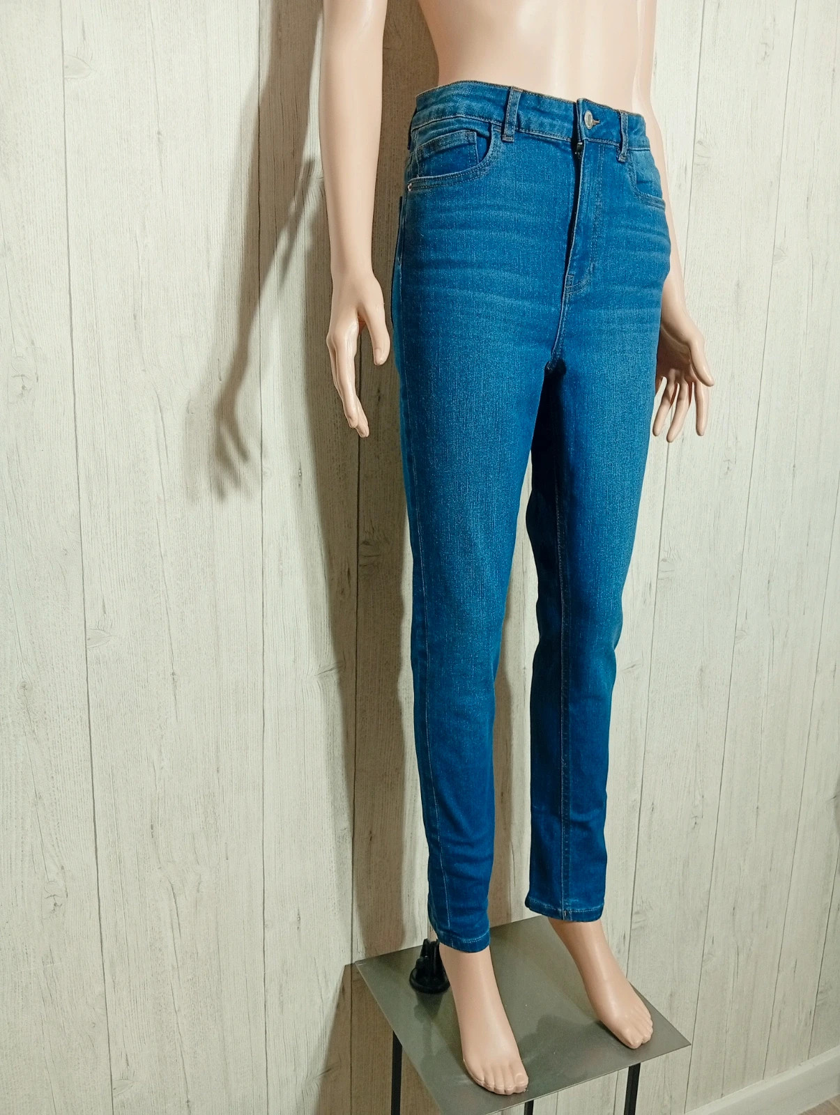 Jeans femme - taille M/38 - La Halle- couleur marine – La Halle – taille M / 38 / 10 4