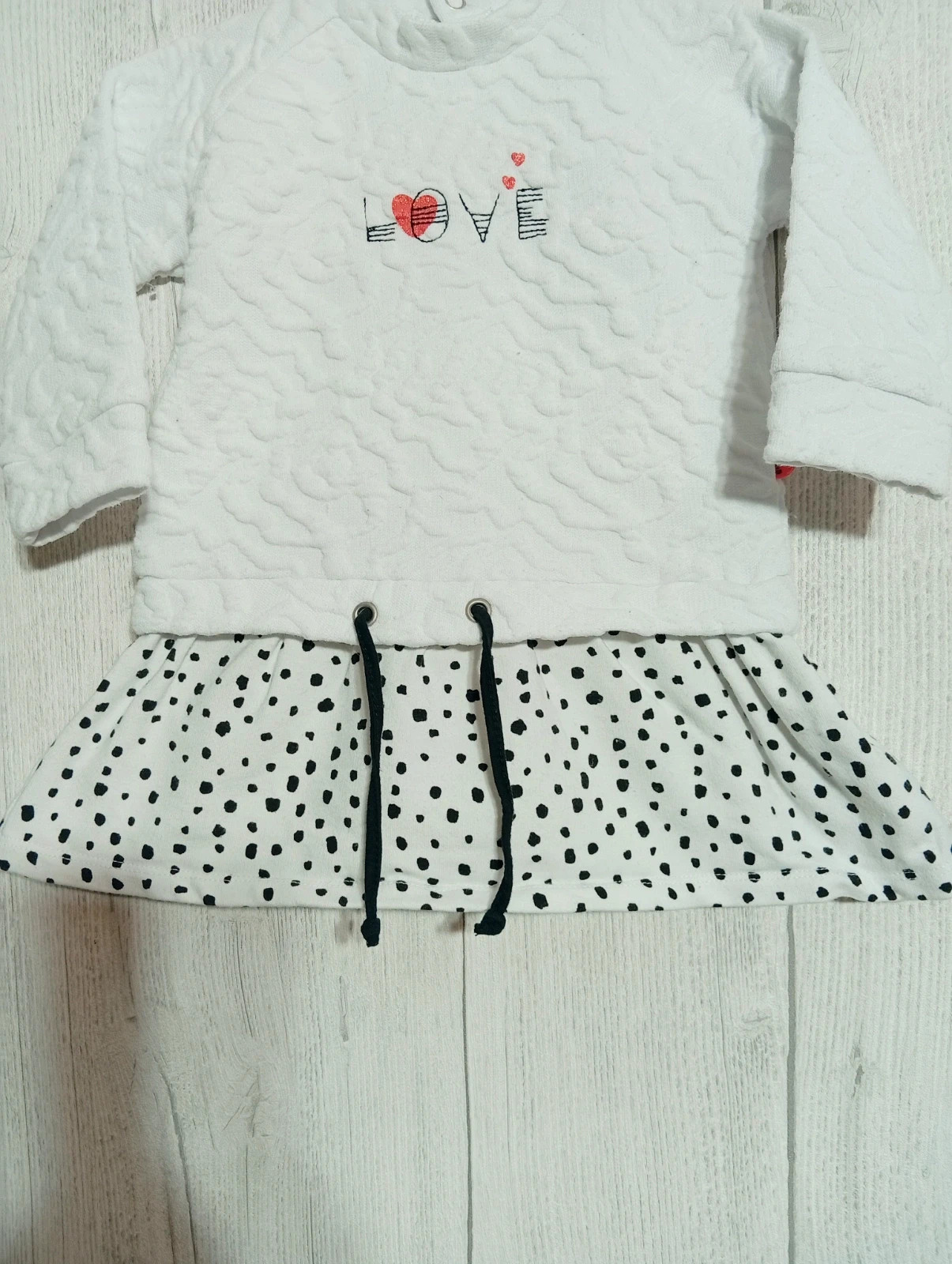 Robe fille - Taille 6 mois (67 cm) - Sucre D'orge- couleur blanc et noir – Sucre d'Orge – taille 6-9 mois / 68 cm 3