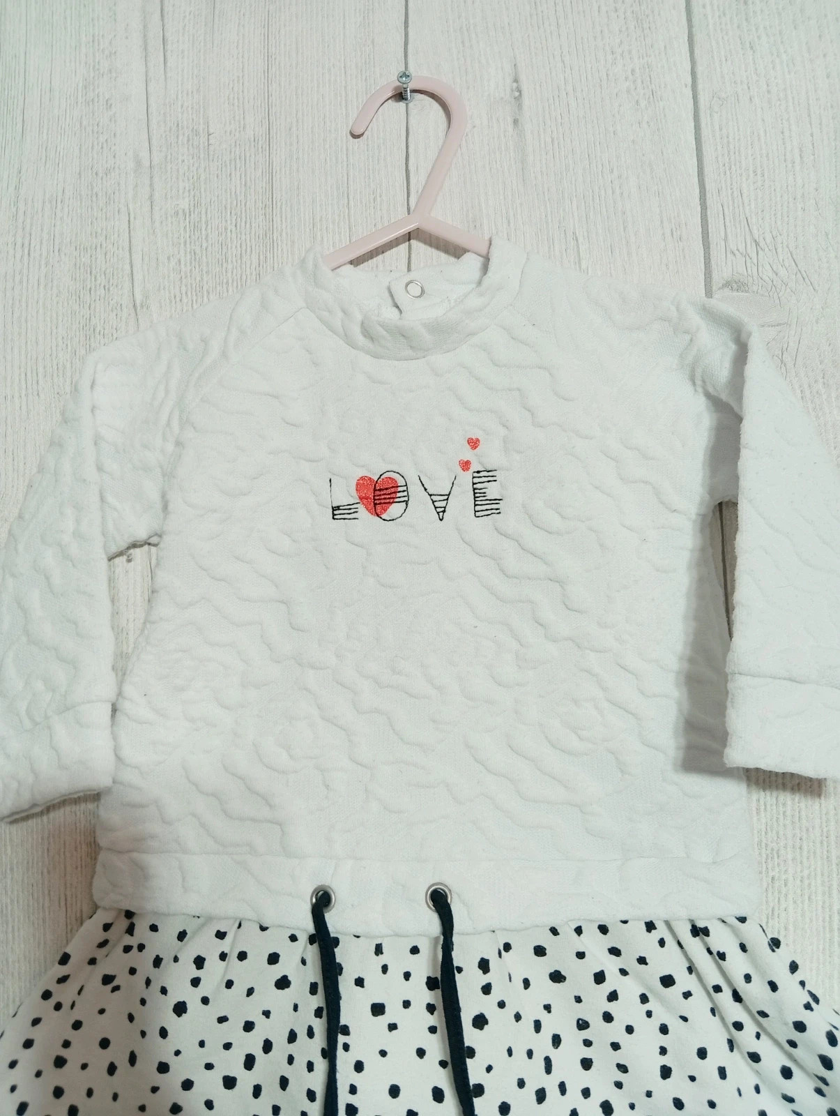 Robe fille - Taille 6 mois (67 cm) - Sucre D'orge- couleur blanc et noir – Sucre d'Orge – taille 6-9 mois / 68 cm 2