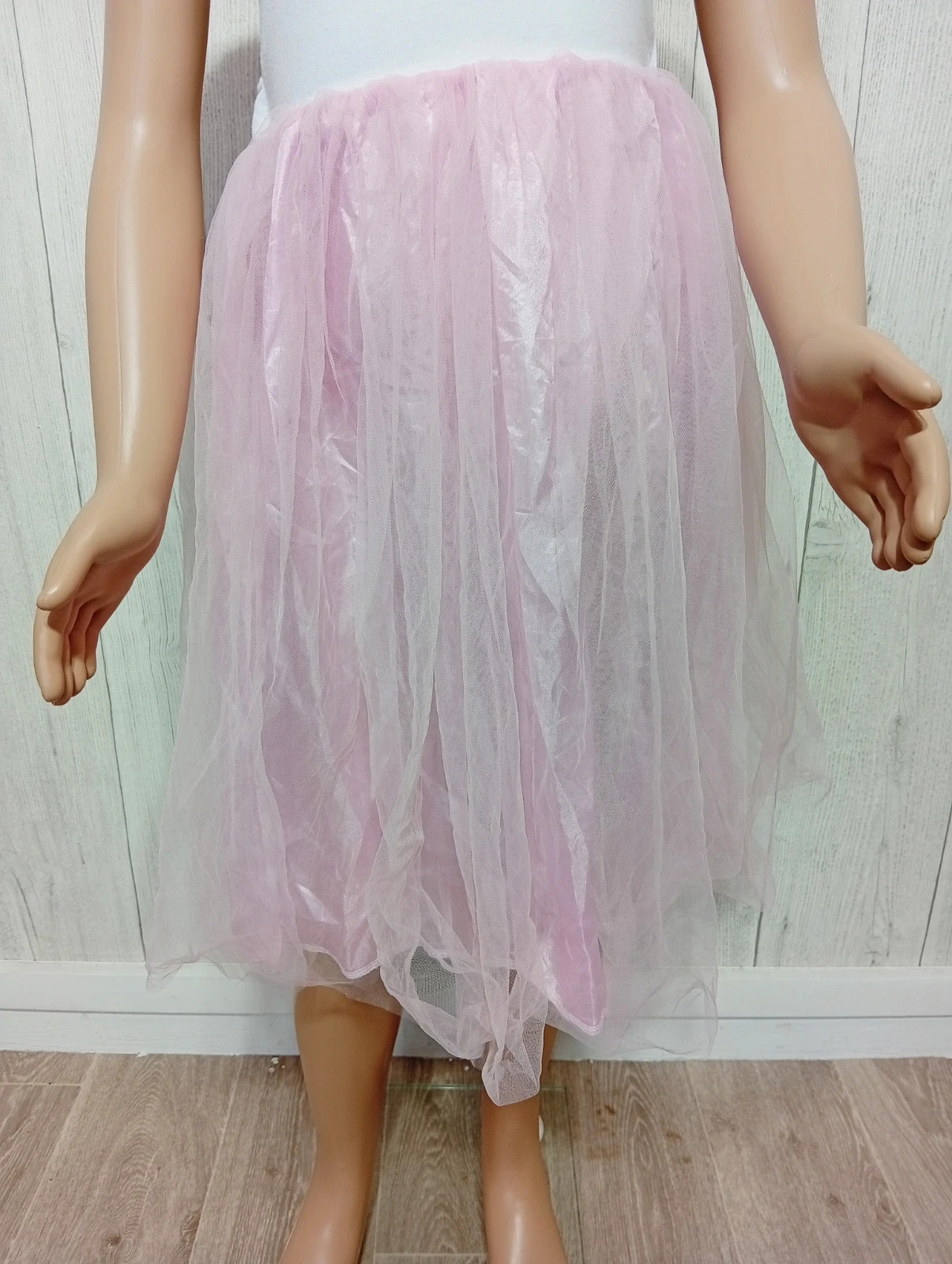 Robe fille - Taille 8 ans - Couleur rose et blanc – taille 8 ans / 128 cm 3