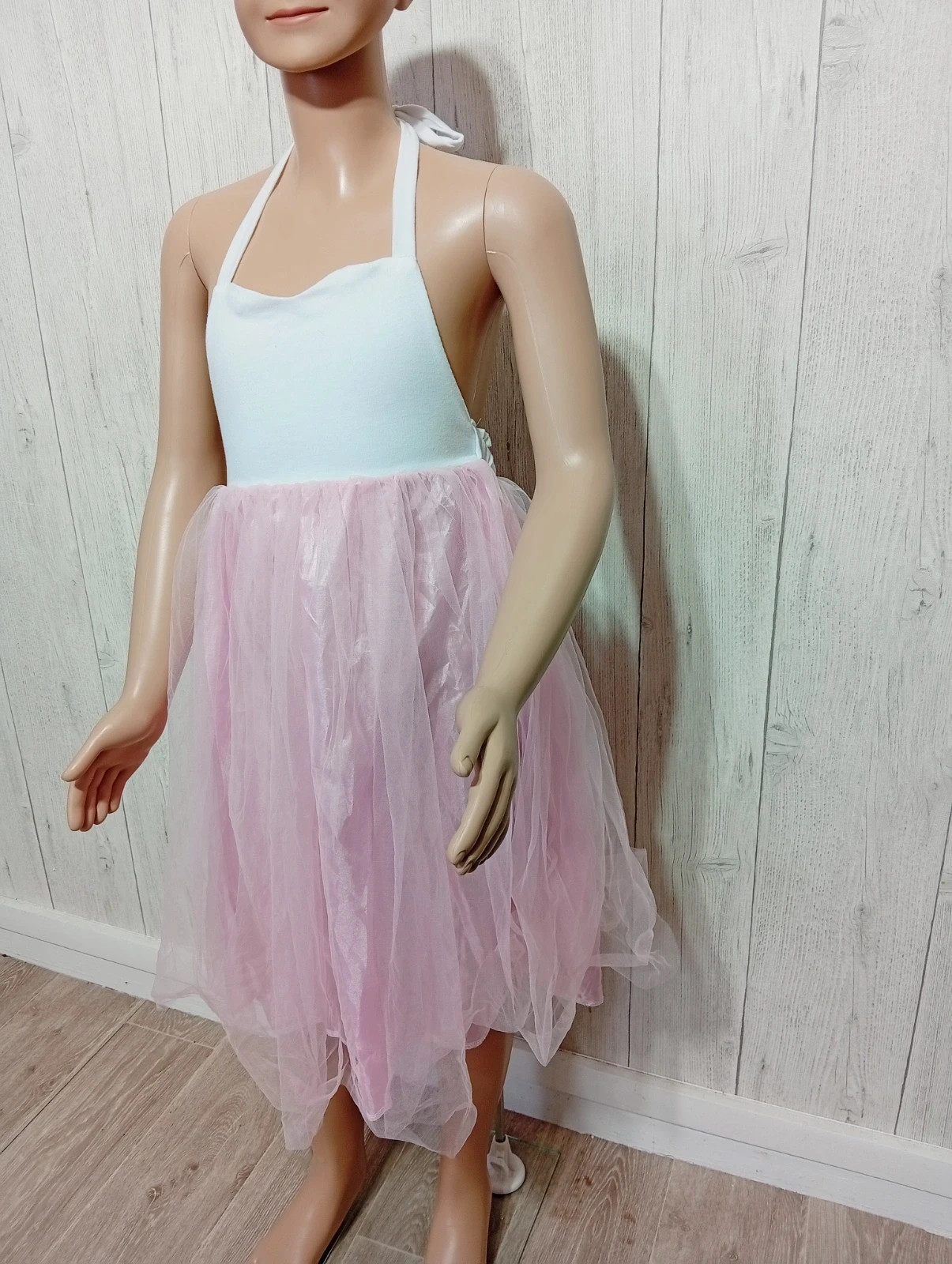 Robe fille - Taille 8 ans - Couleur rose et blanc – taille 8 ans / 128 cm 5
