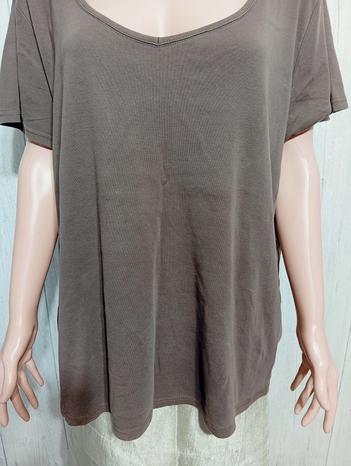 T-shirt femme - Taille 58/60 -- couleur marron – ikebana – taille 9XL / 58 / 30 3