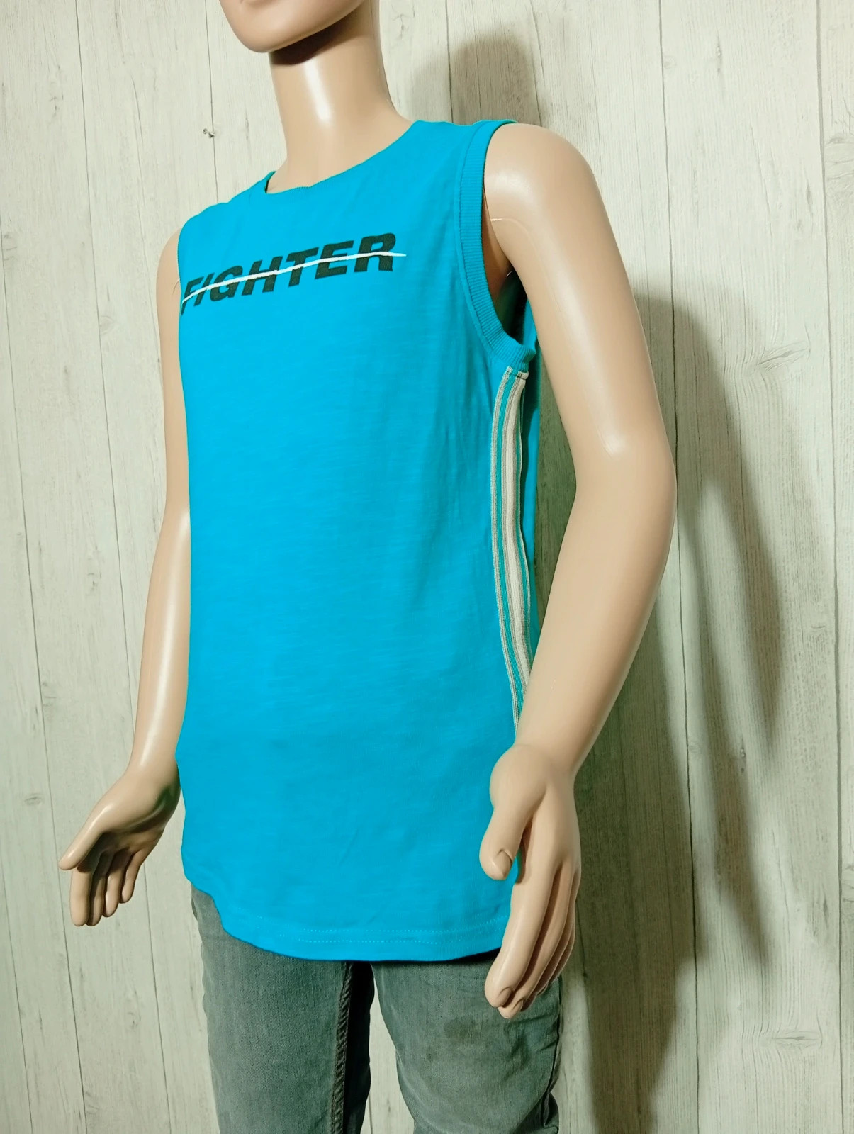 T-shirt garcon - Taille 10 ans ( 138/143 cm) - Kiabi - couleur bleu et noir – Kiabi – taille 10 ans / 140 cm 5