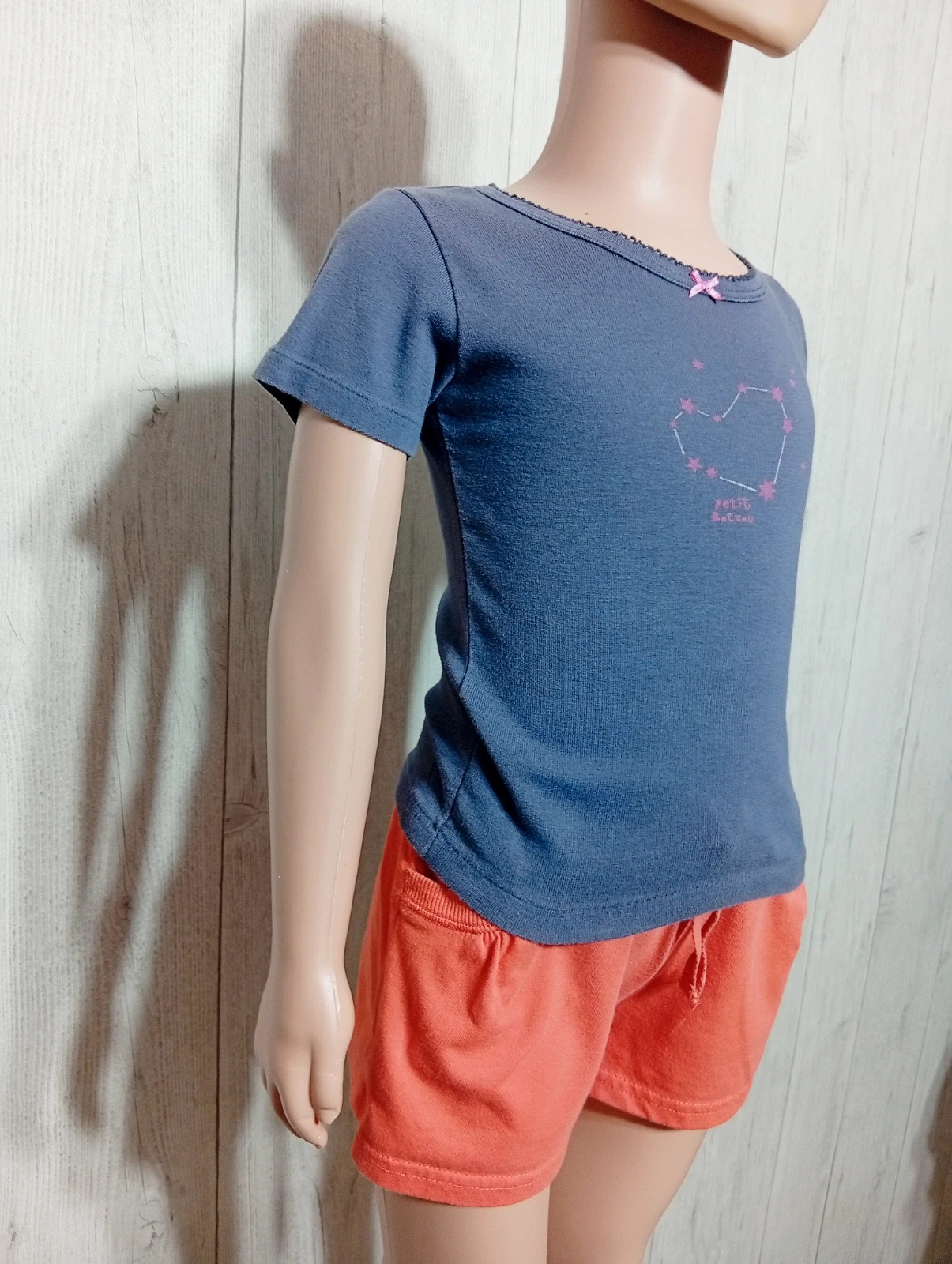 T-shirt manche courte fille-Taille 3ans ( 94 cm) - Petit Bateau- couleur violet – Petit Bateau – taille 3 ans / 98 cm 4