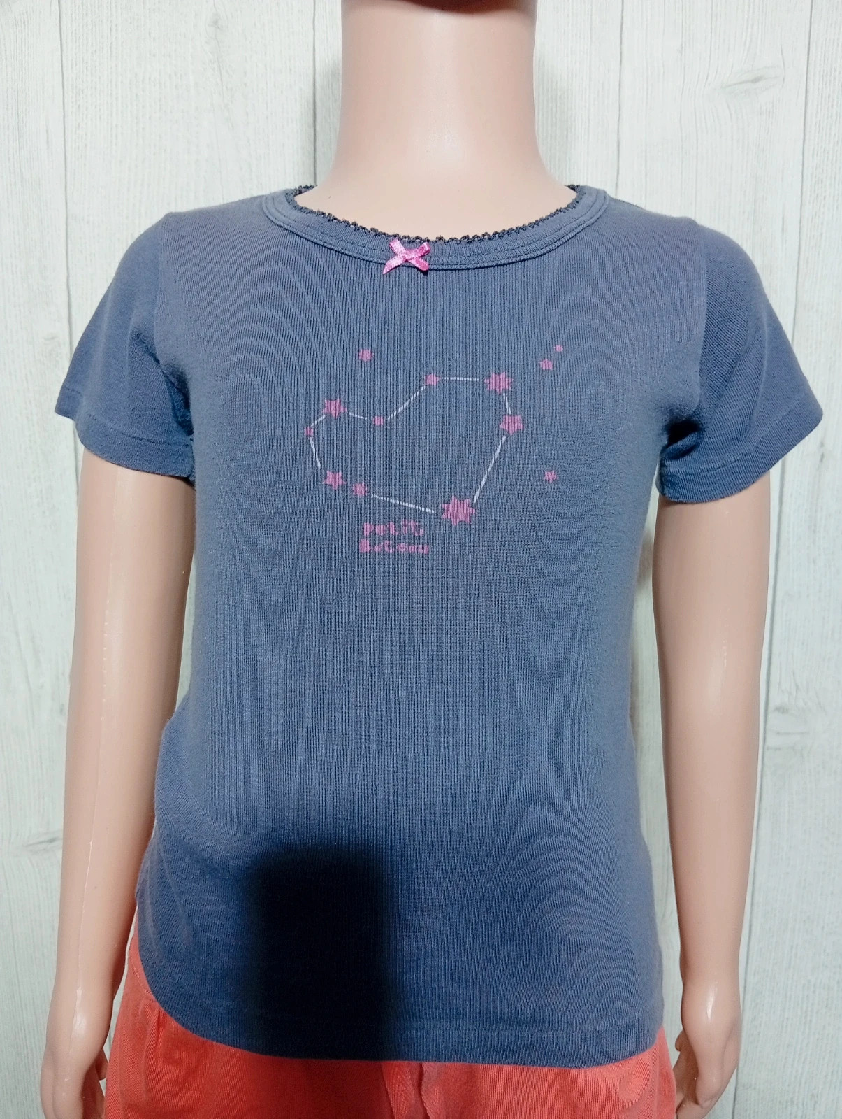 T-shirt manche courte fille-Taille 3ans ( 94 cm) - Petit Bateau- couleur violet – Petit Bateau – taille 3 ans / 98 cm 2