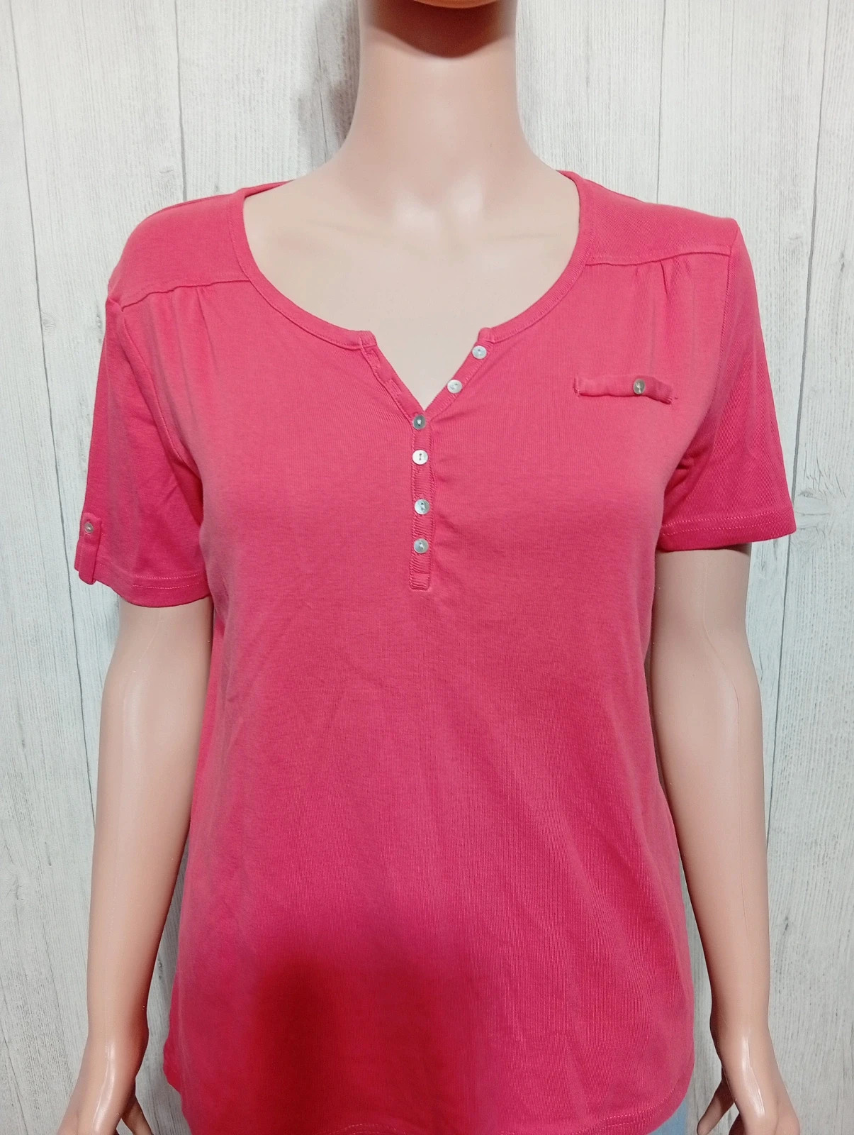 T-shirt manche courte femme - Taille 38/40- Damart - couleur corail – Damart – taille M / 38 / 10 2