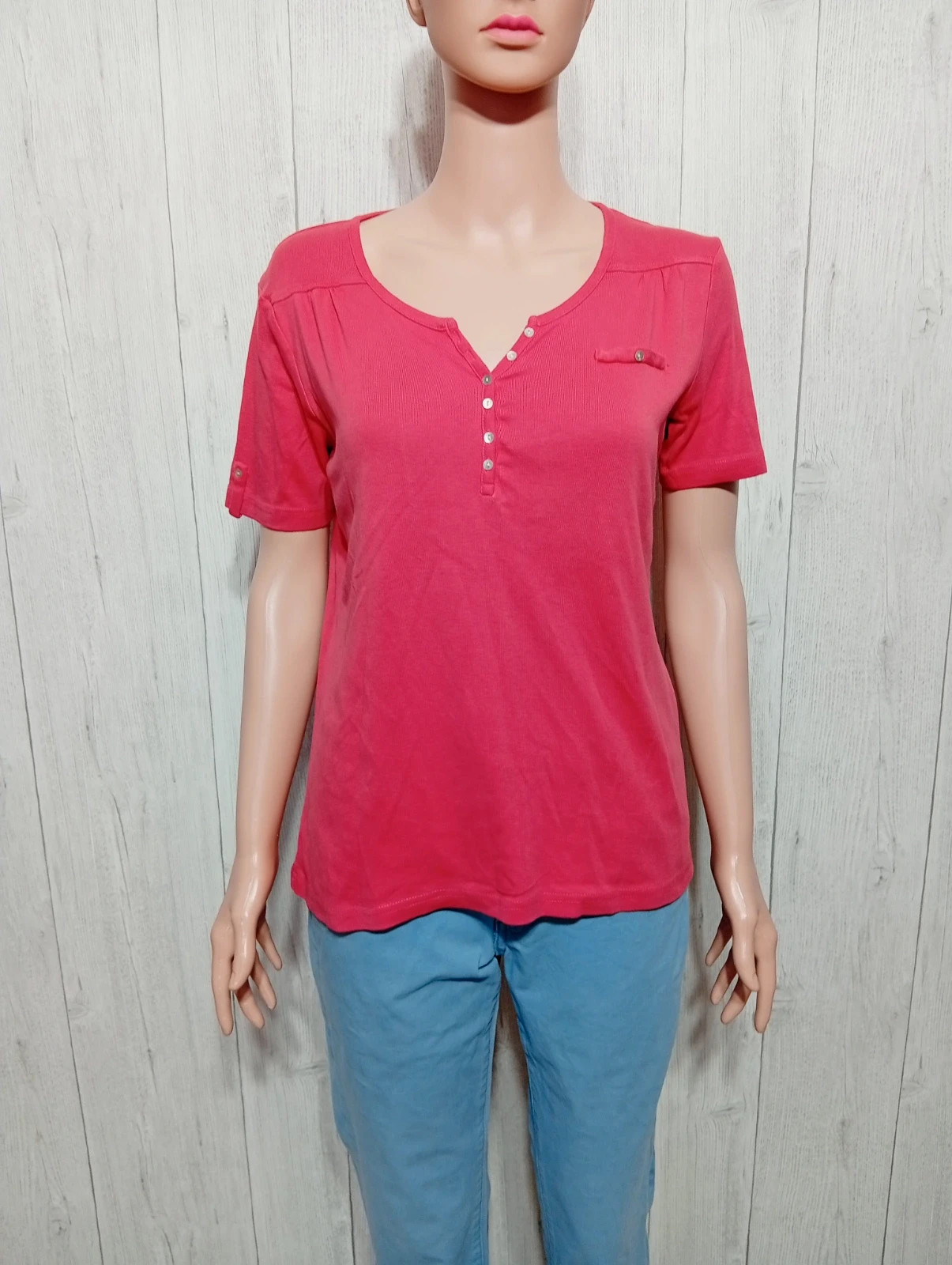 T-shirt manche courte femme - Taille 38/40- Damart - couleur corail