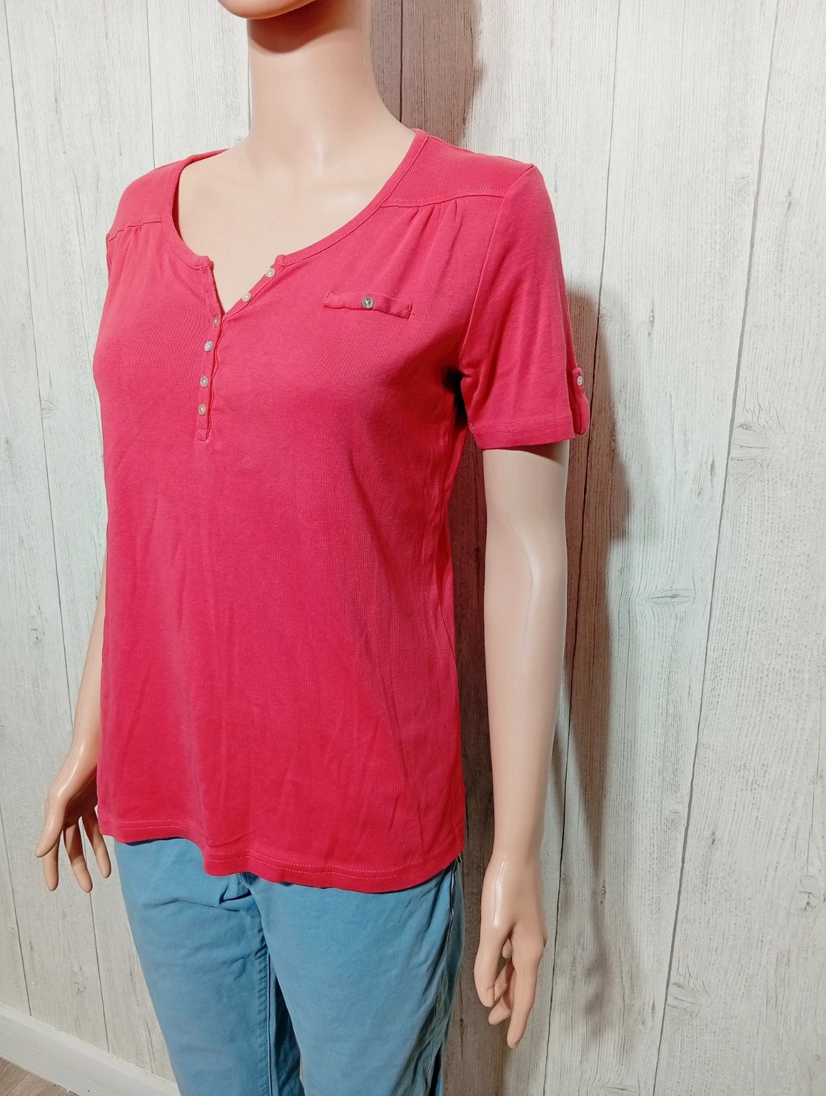 T-shirt manche courte femme - Taille 38/40- Damart - couleur corail – Damart – taille M / 38 / 10 5