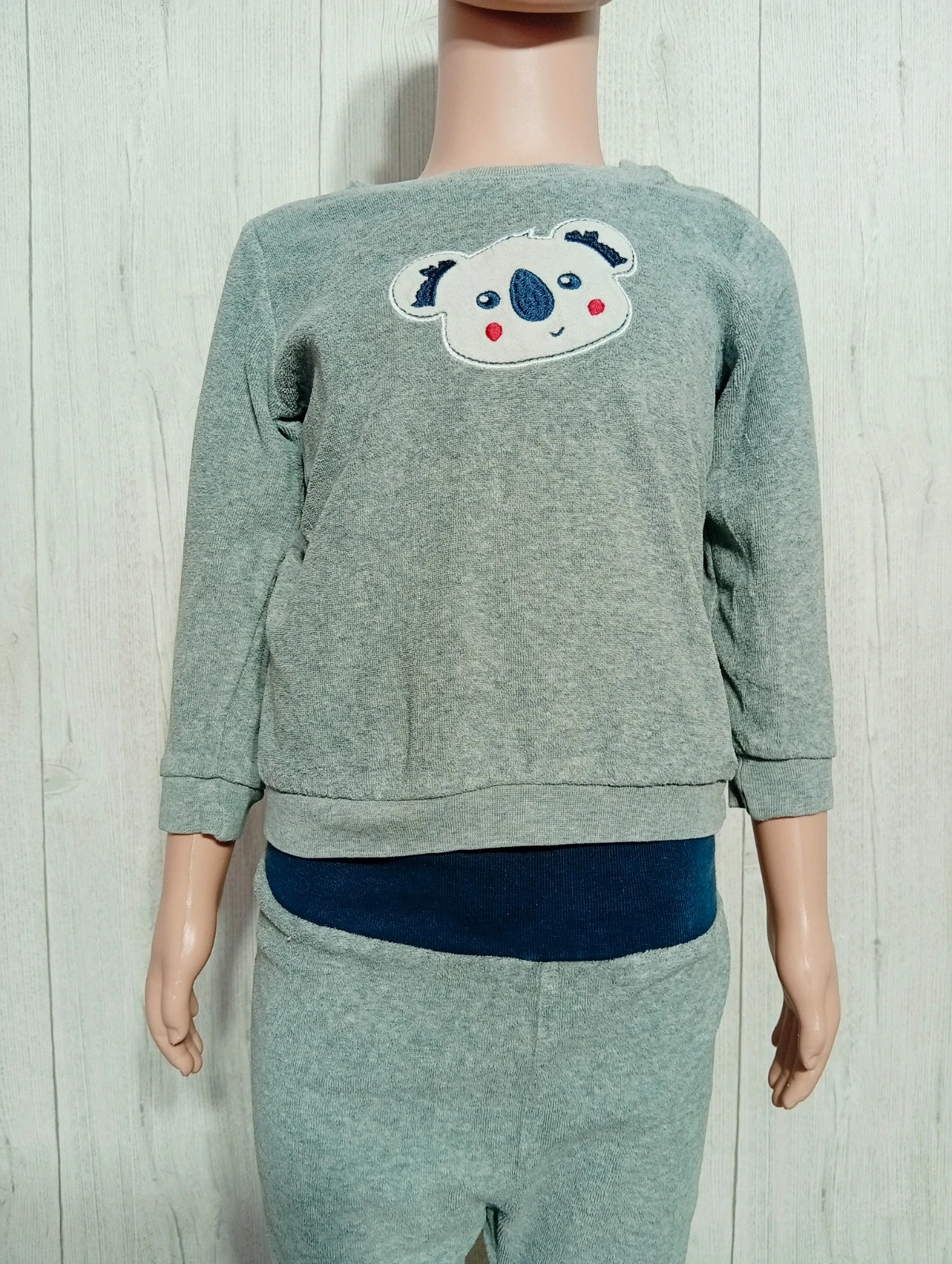 Ensemble de pyjama 2 pièces- taille 12/24 mois -Lupilu- couleur gris et marine – Lupilu – taille 18-24 mois / 86 cm 2