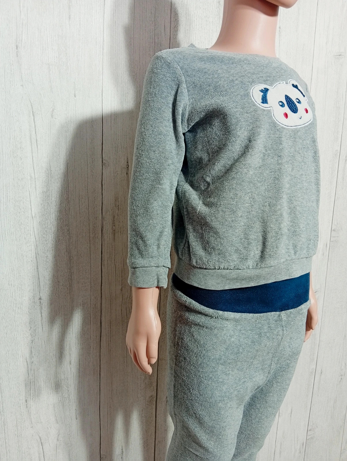Ensemble de pyjama 2 pièces- taille 12/24 mois -Lupilu- couleur gris et marine – Lupilu – taille 18-24 mois / 86 cm 4