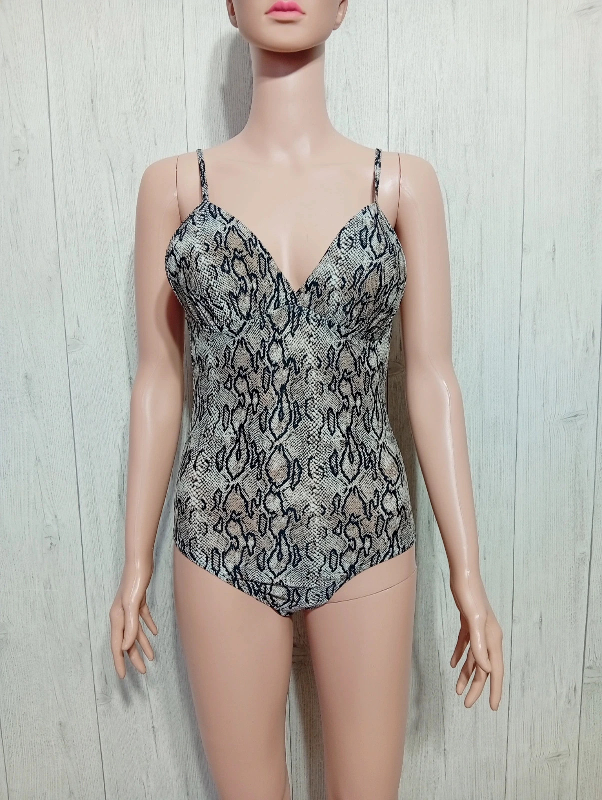 Maillot de bain 1 pièce femme - taille M/38- zeeman - couleur marron et noir