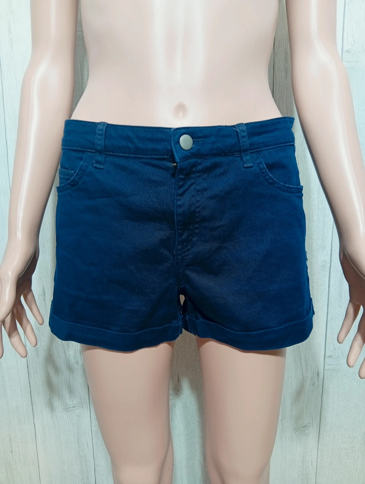 Short en jeans femme - Taille M/38- H&M- couleur marine – H&M – taille M / 38 / 10