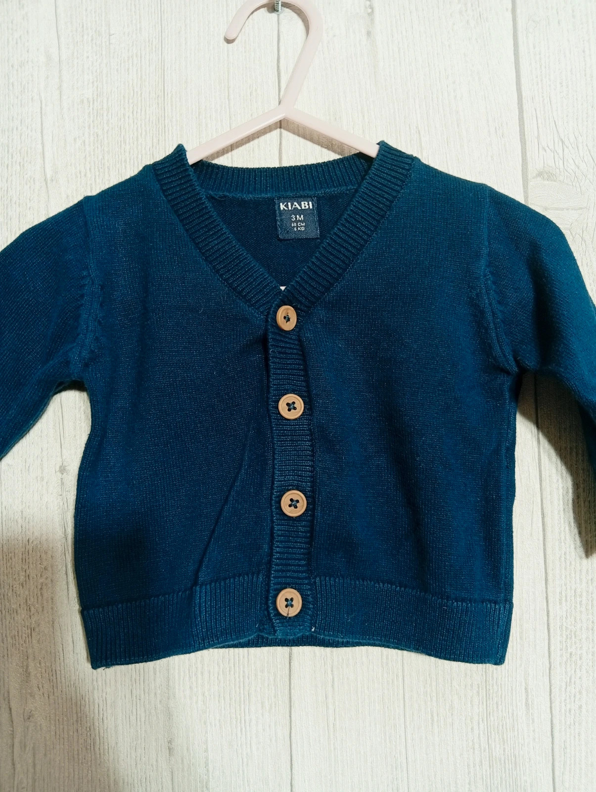 Gilet fille - taille 3 mois ( 60 cm) - kiabi - couleur marine – Kiabi – taille 3-6 mois / 62 cm 2