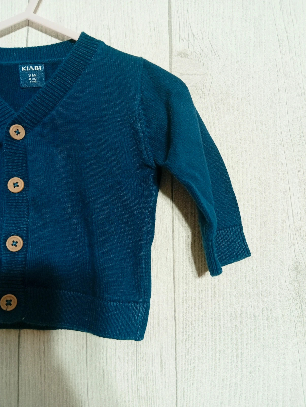 Gilet fille - taille 3 mois ( 60 cm) - kiabi - couleur marine – Kiabi – taille 3-6 mois / 62 cm 4