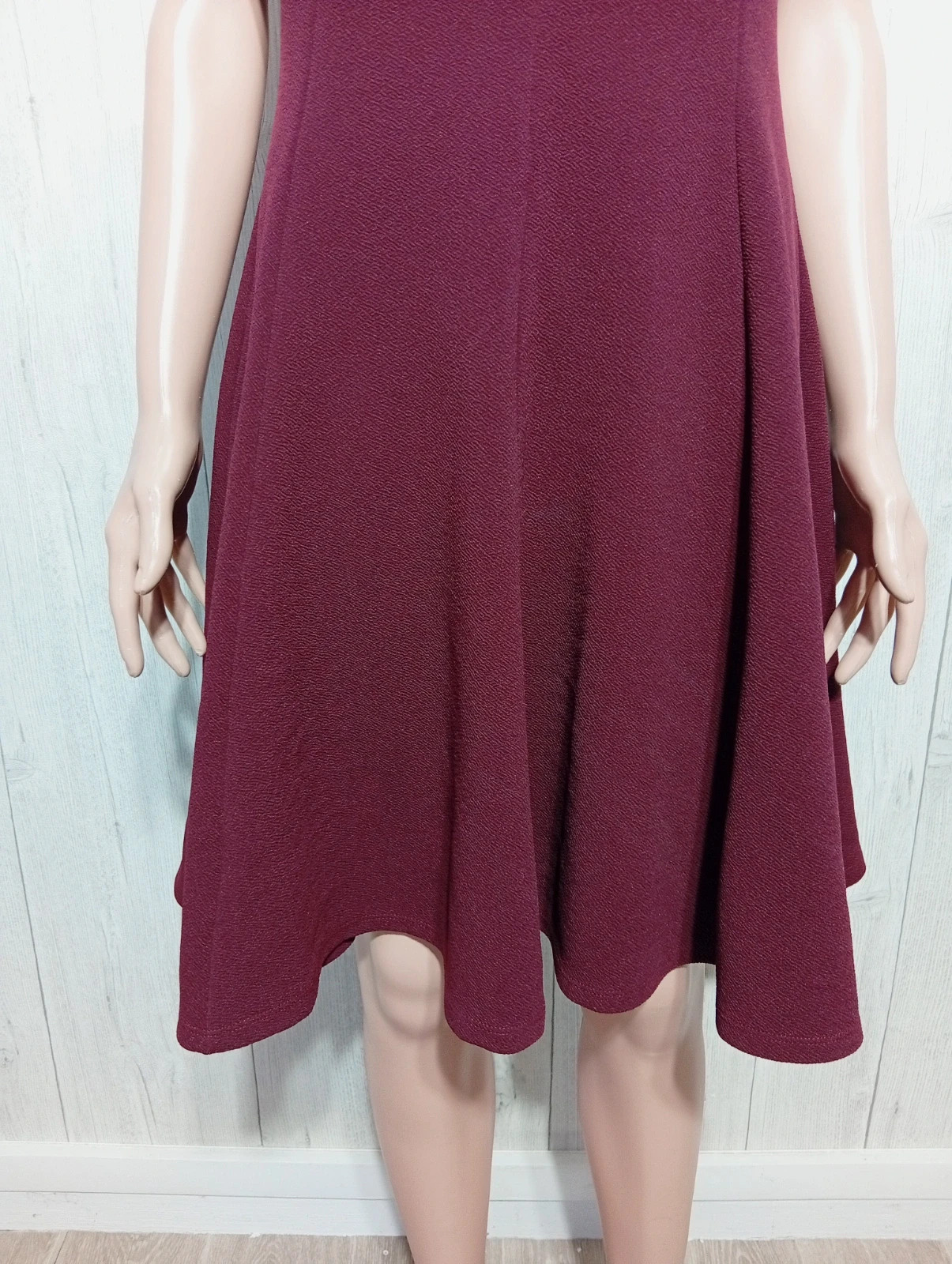 Robe femme- Taille XL/42 - La Halle - couleur bordeau – La Halle – taille XL / 42 / 14 3