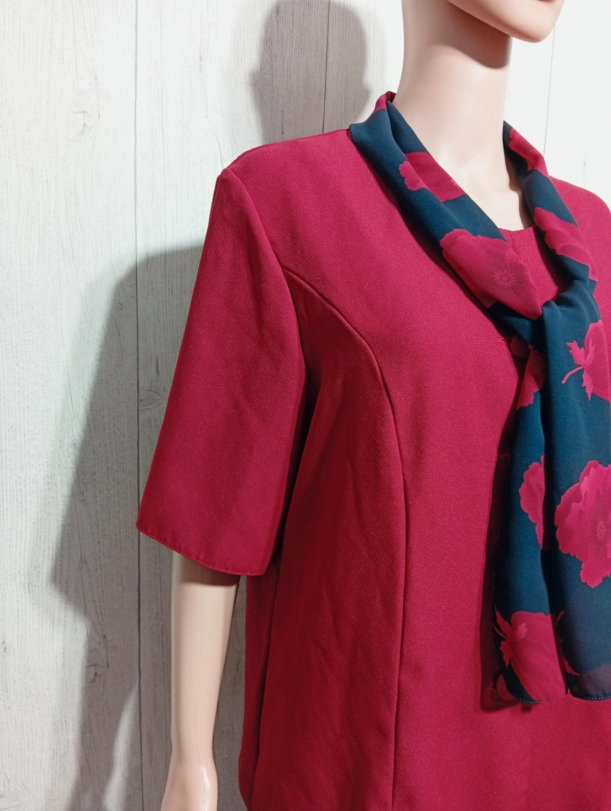 Ensemble tailleur femme - Taille 46 - Canda - couleur rouge et noir – Canda – taille XXXL / 46 / 18 4