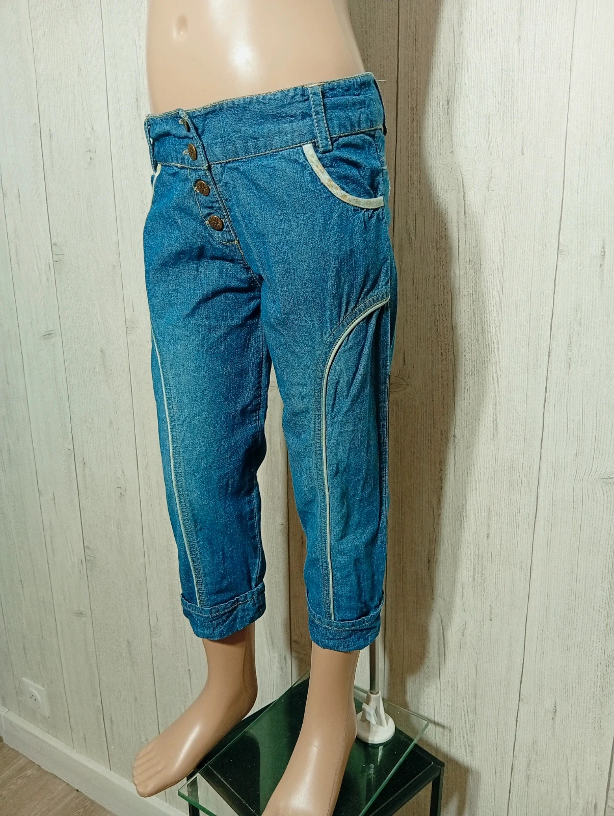 Pantacourt fille- Taille 9 ans (134 cm) - Orchestra- couleur bleu – Orchestra – taille 9 ans / 134 cm 5